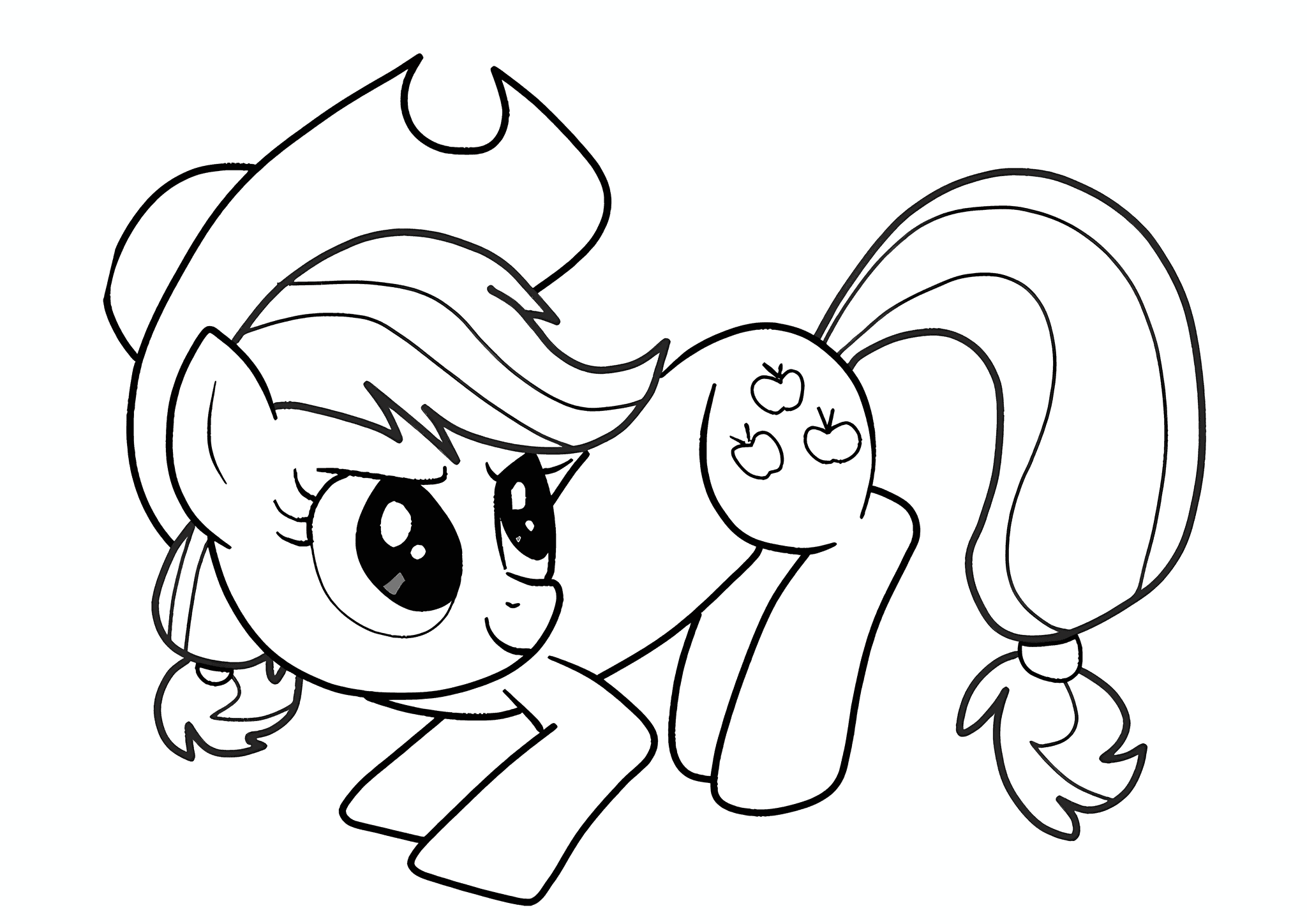 Applejack (MLP) Prepares to Jump