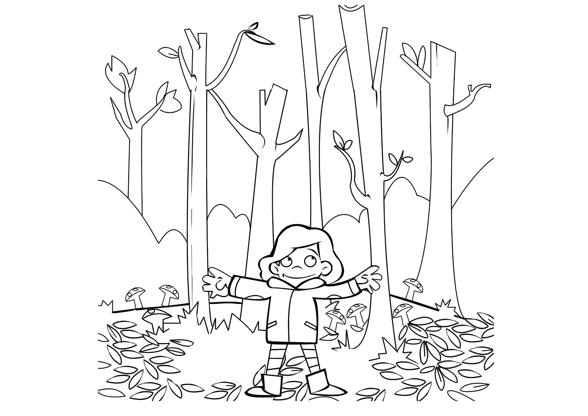 Walk in the Autumn Forest