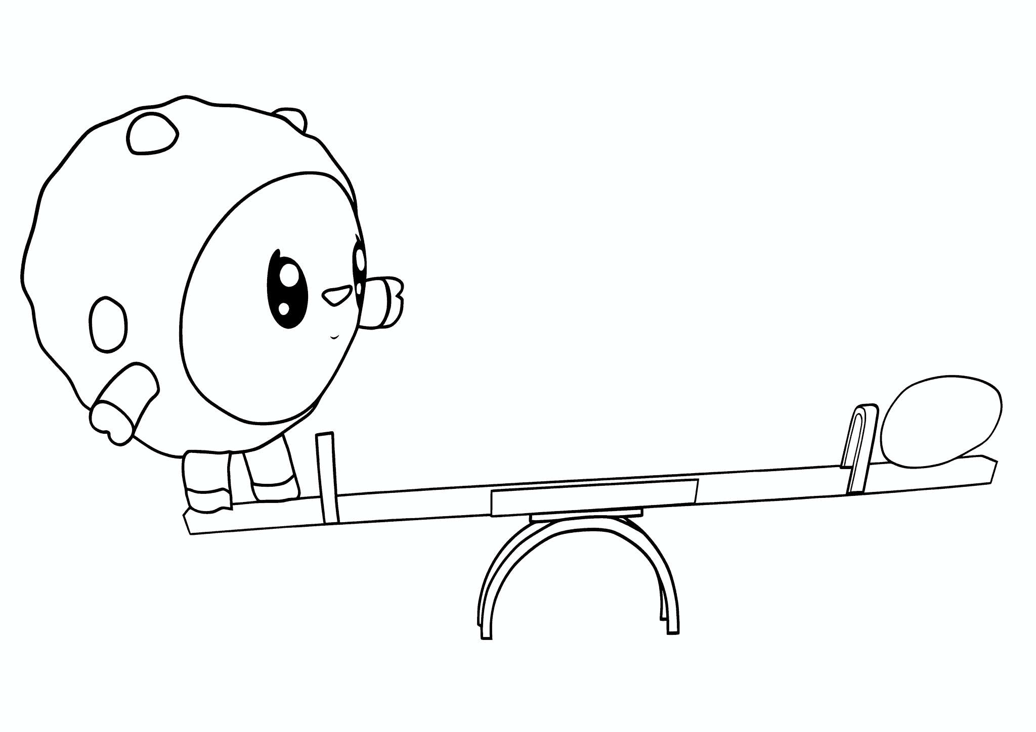 Babyriki: Lamb with a Rock on a Swing