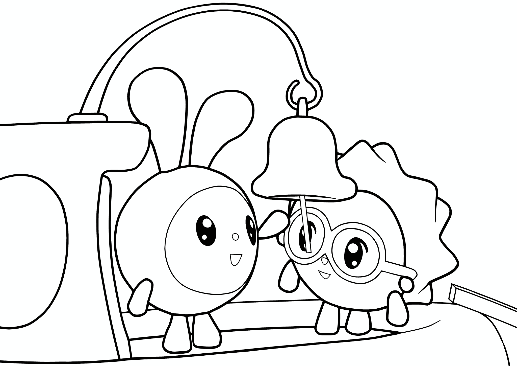 Babyriki: Hedgehog and Kroshik on a Ship