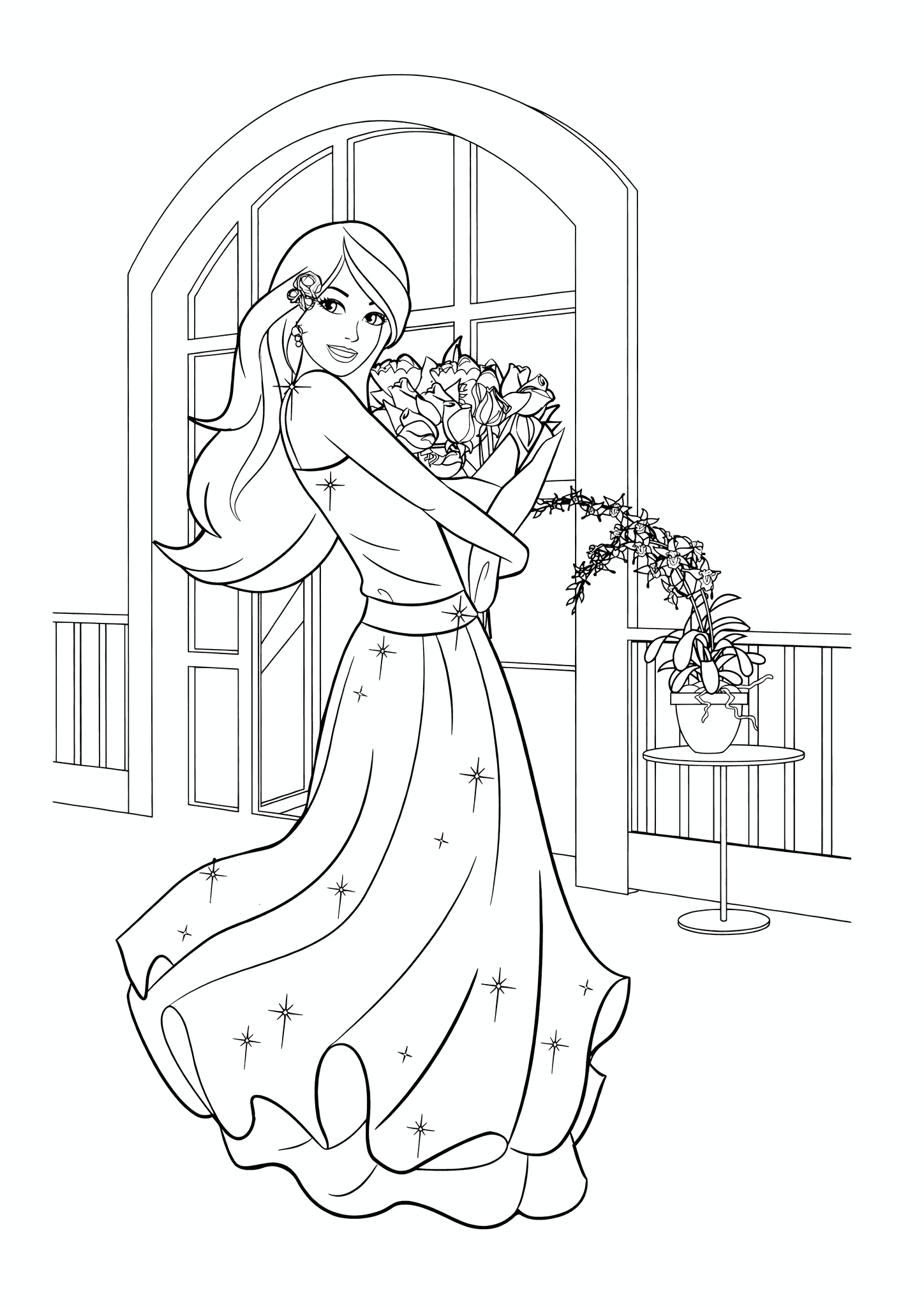 Barbie: with a Bouquet From Her Beloved