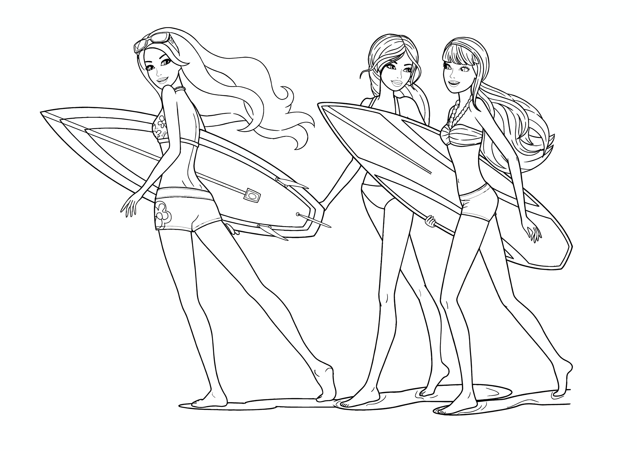 Surf Barbie Girlfriends