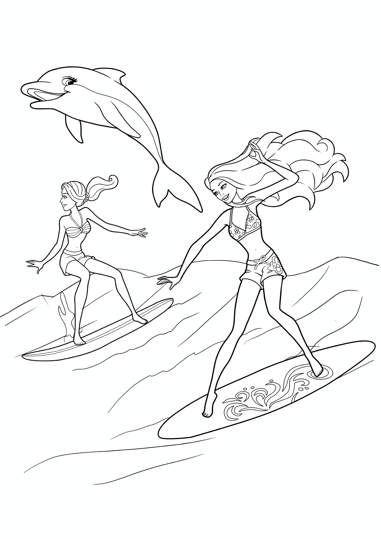 Barbie on the Crest of a Wave