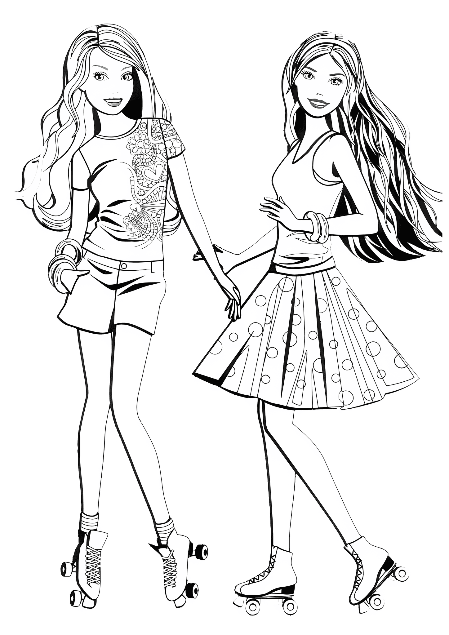 Barbie Girlfriends on Roller Skates