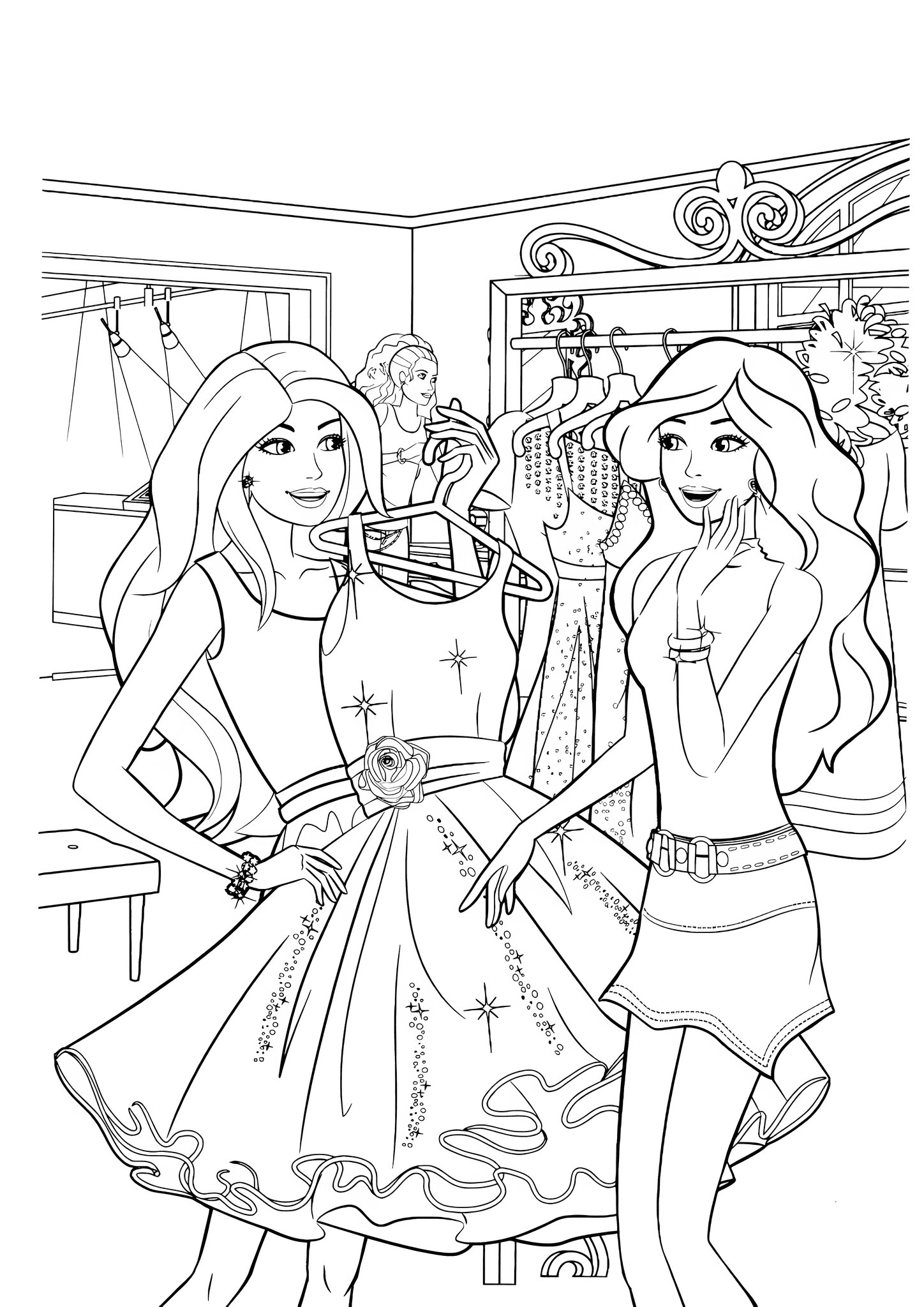 Barbie Buying a Dress