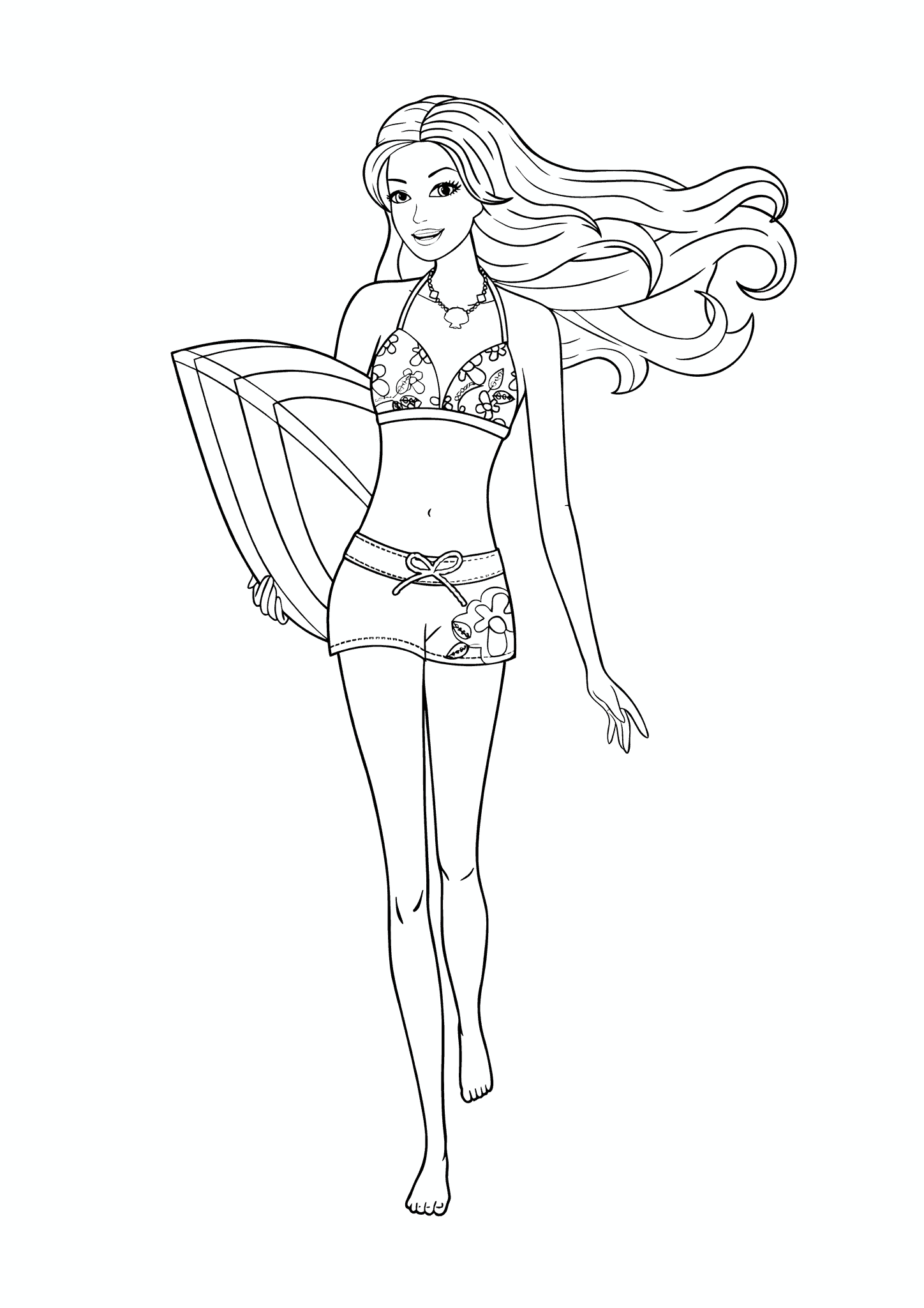 Barbie on the Way to the Beach