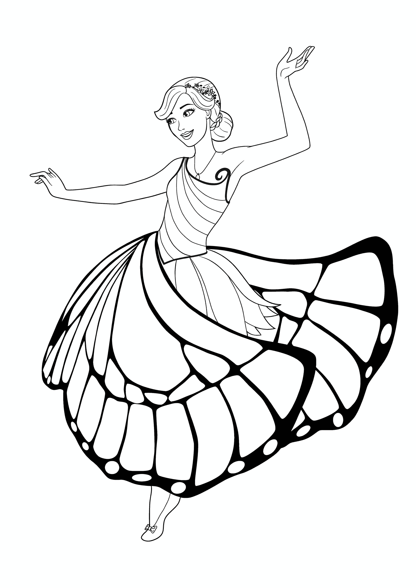 Barbie is Spinning in a Dance