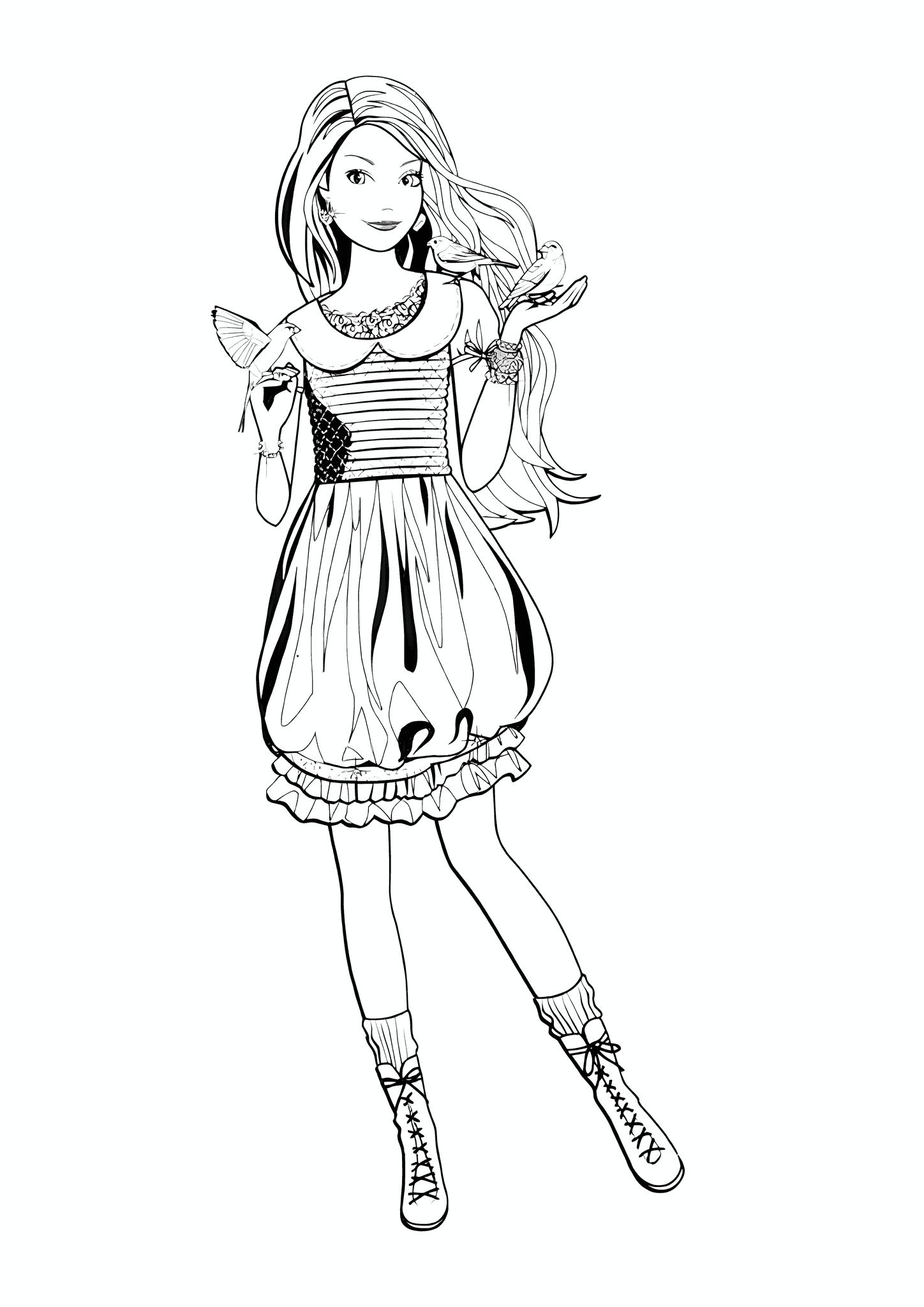 Barbie Enjoying the Birdsong