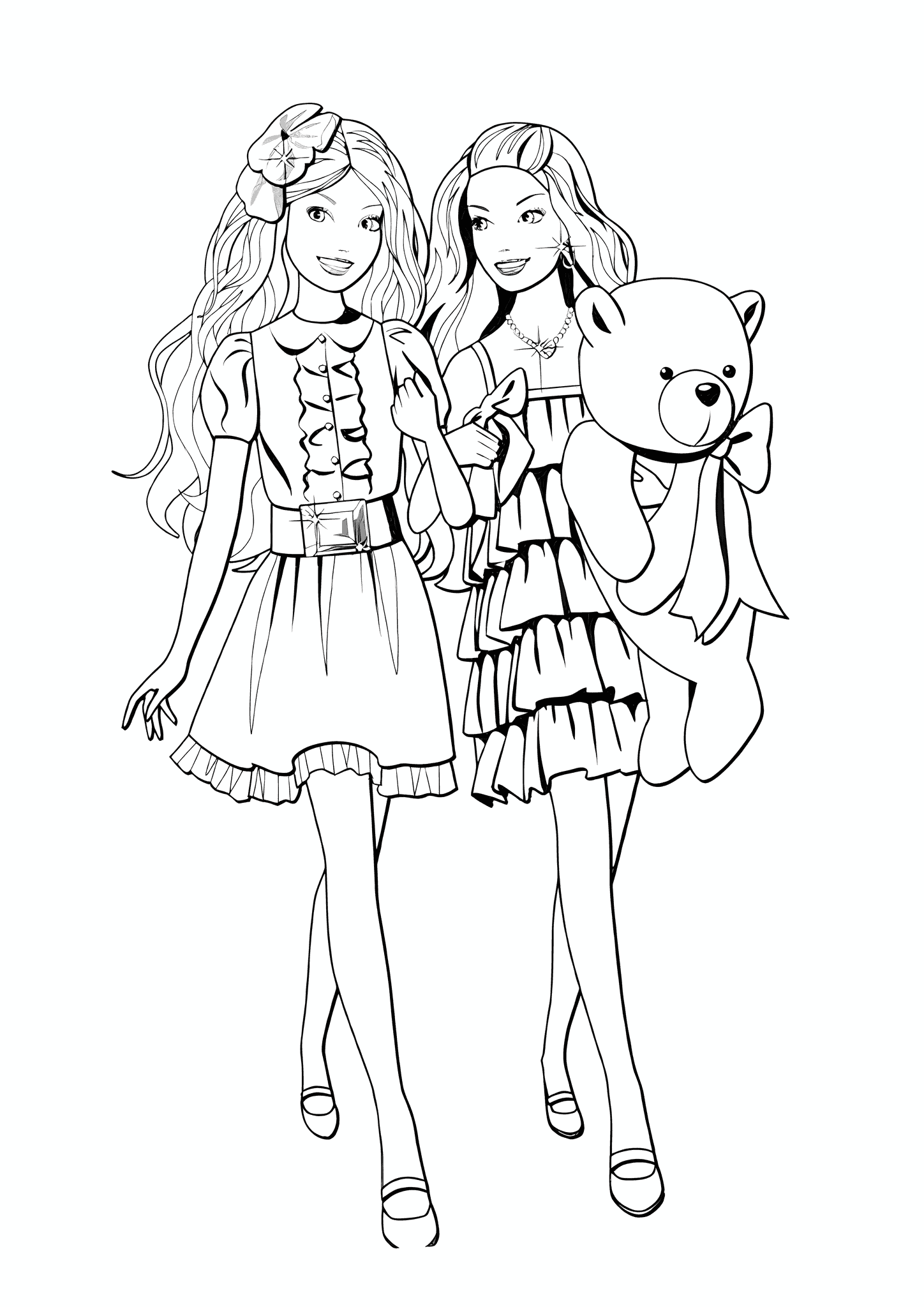 Barbie Girlfriends on a Walk