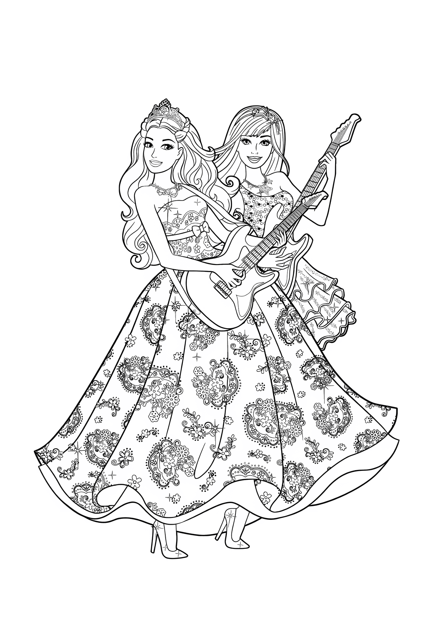 Guitar Barbie Duo