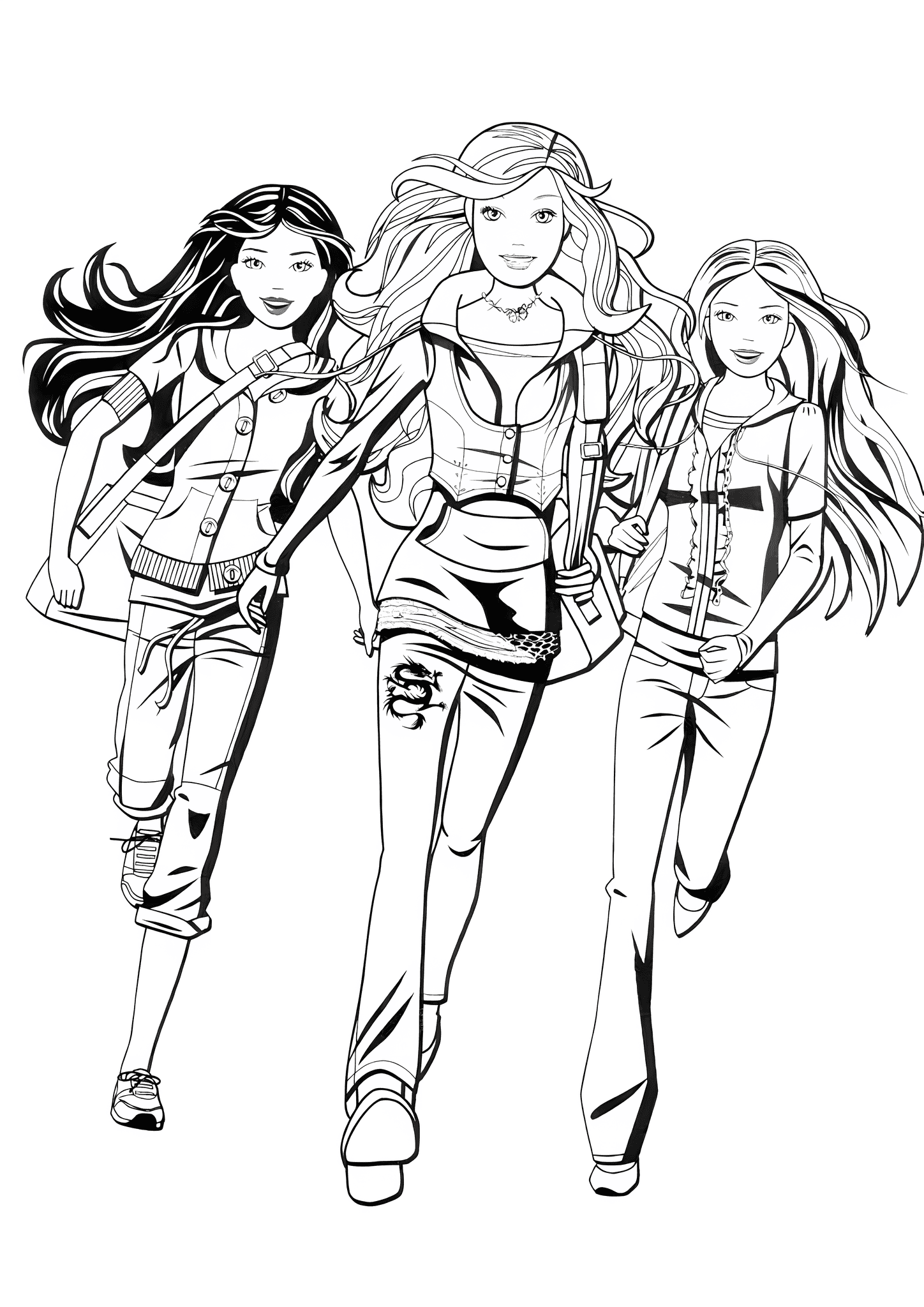Running Barbie Girlfriends