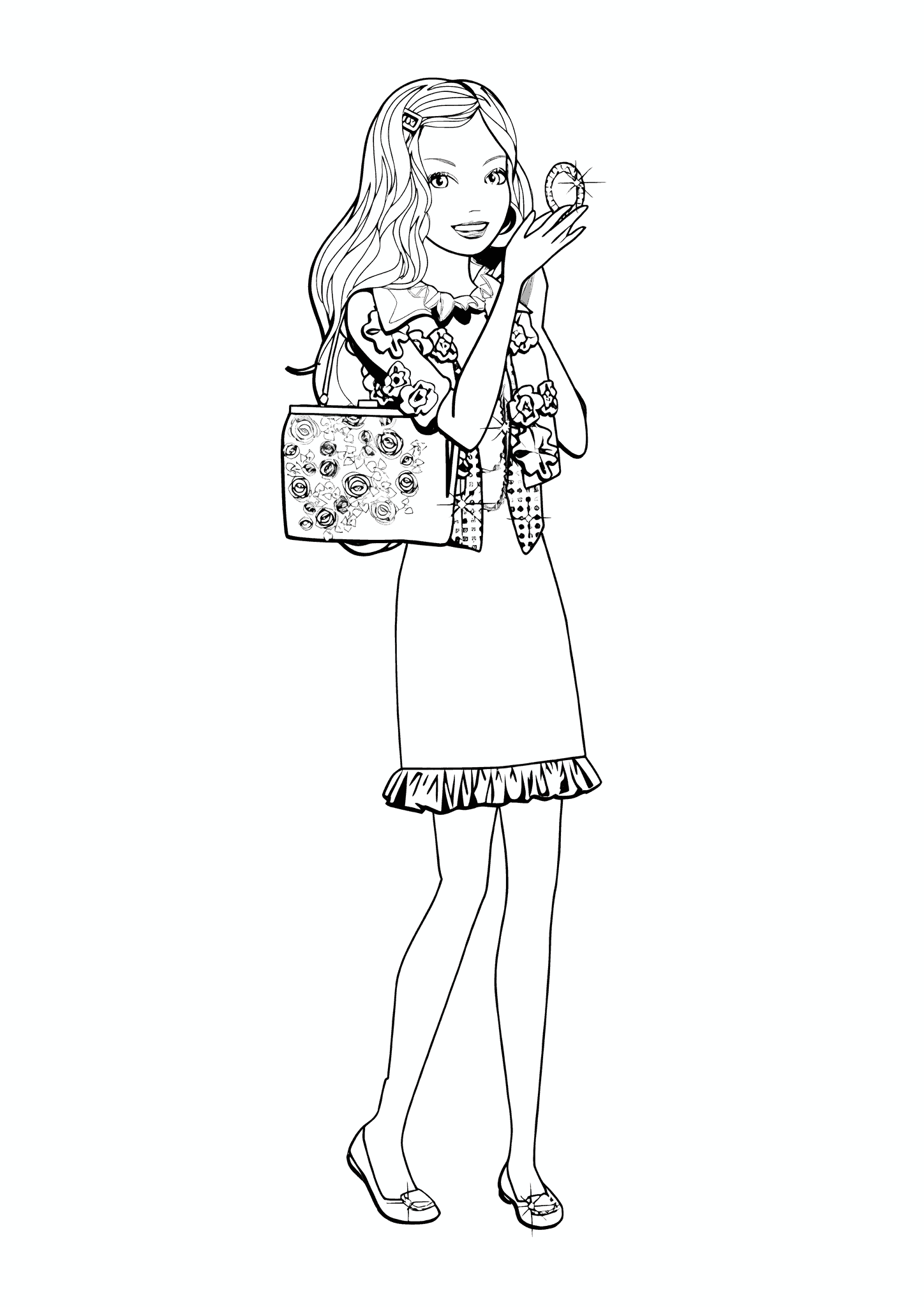 Barbie Dresses Up for a Walk