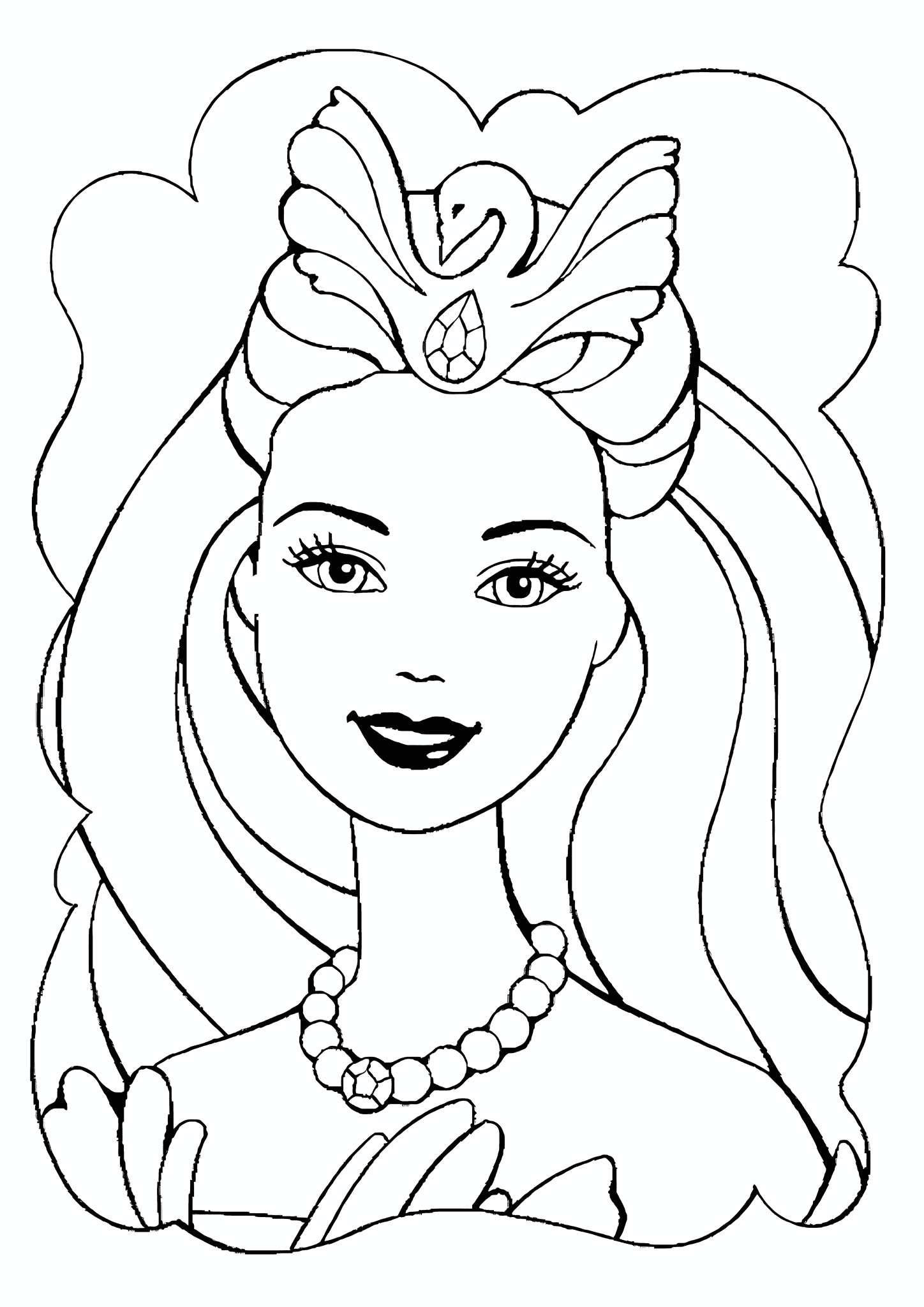 Barbie Trying on the Crown