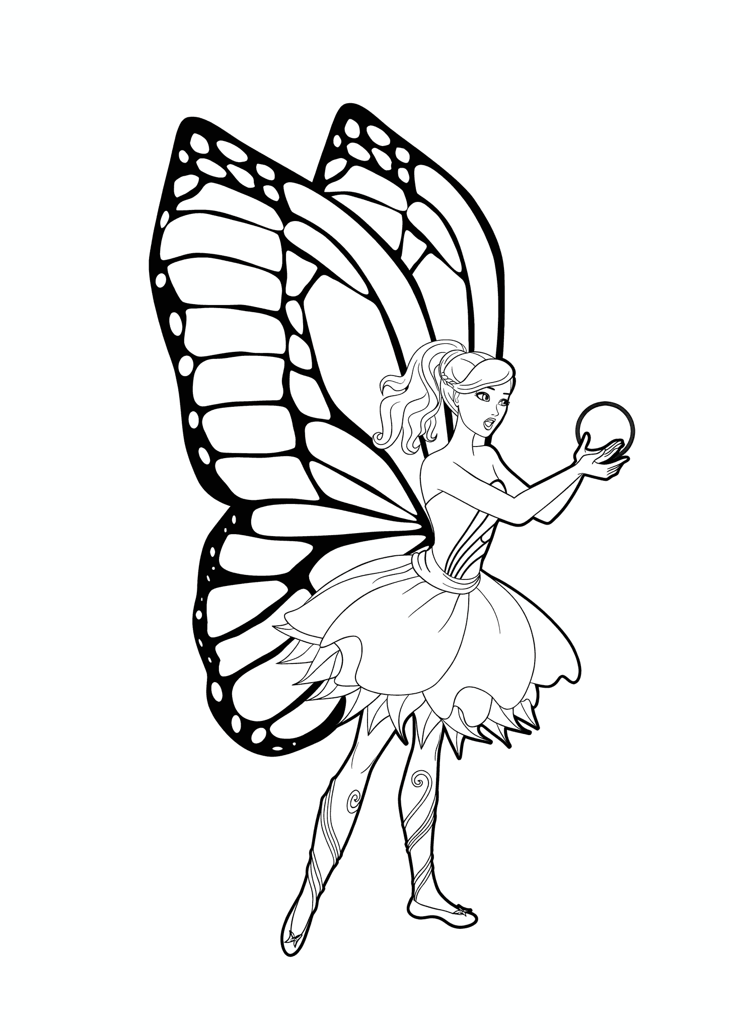 Barbie Butterfly with a Pearl