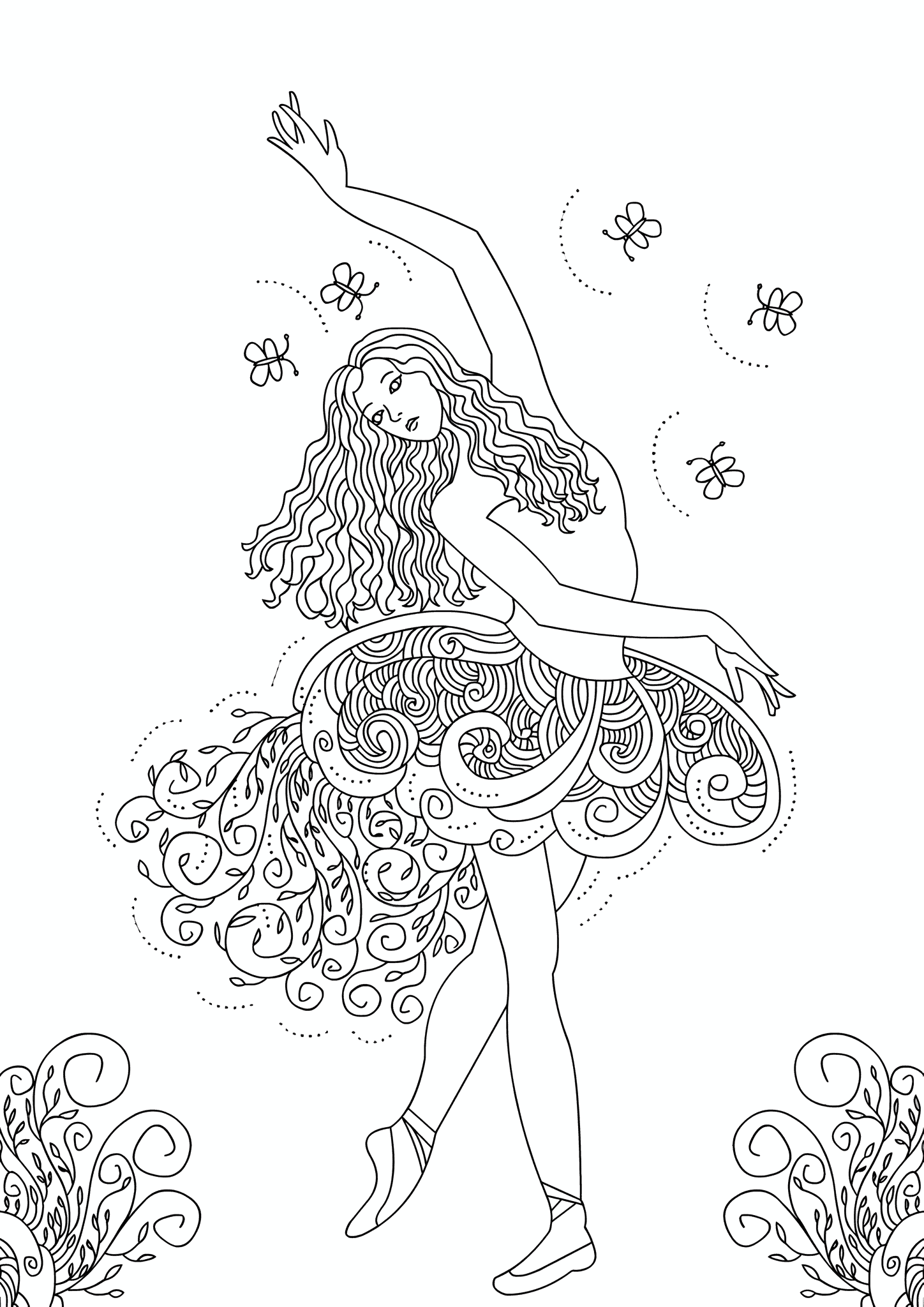 Dance Barbie with Butterflies