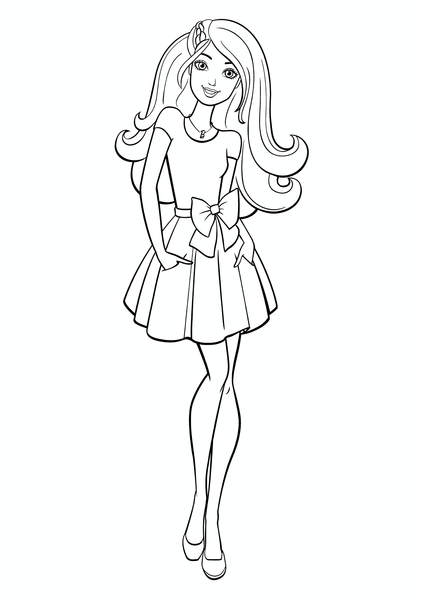 Dress Barbie with a Bow