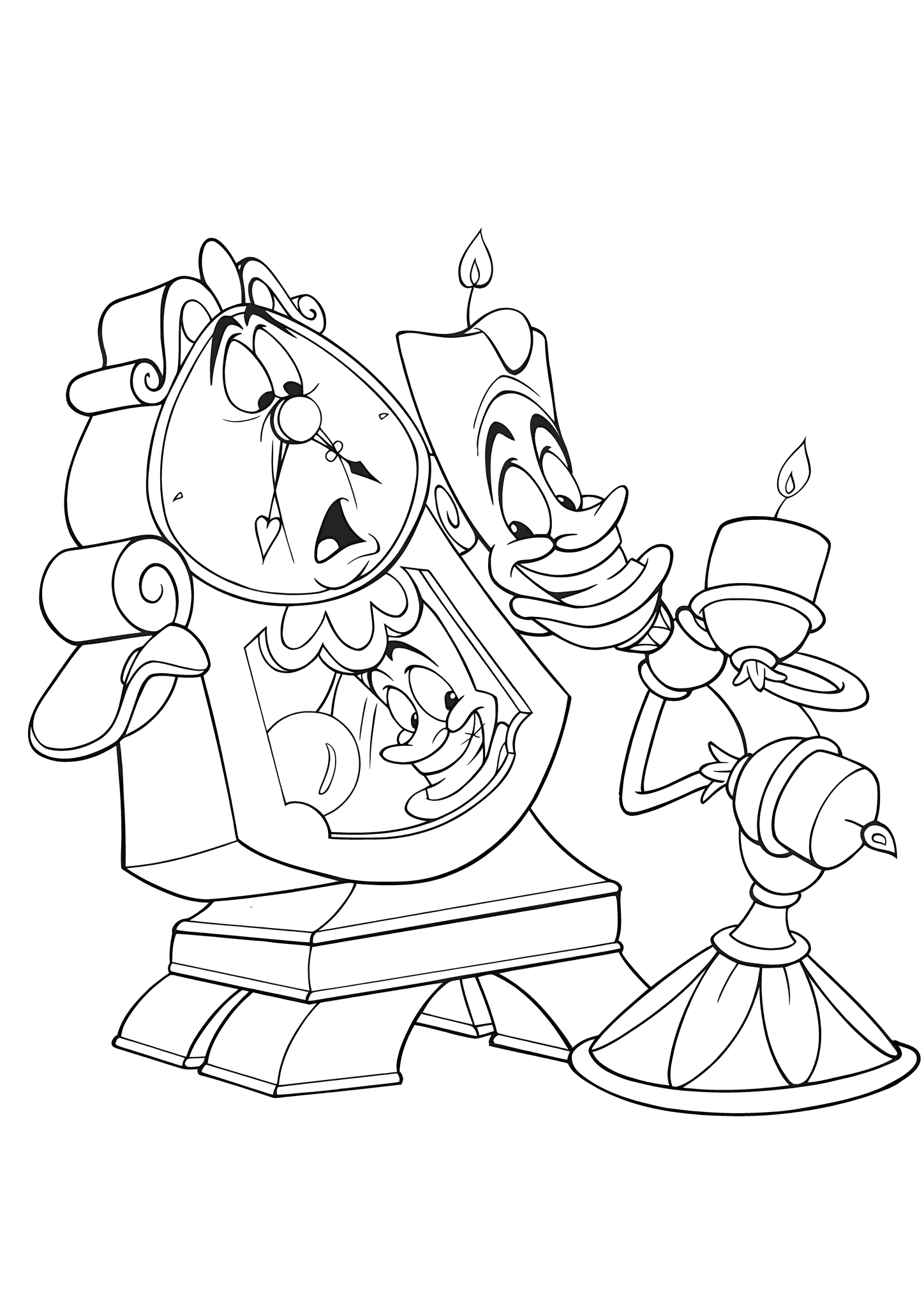 Beauty and the Beast: Lumiere and Cogsworth