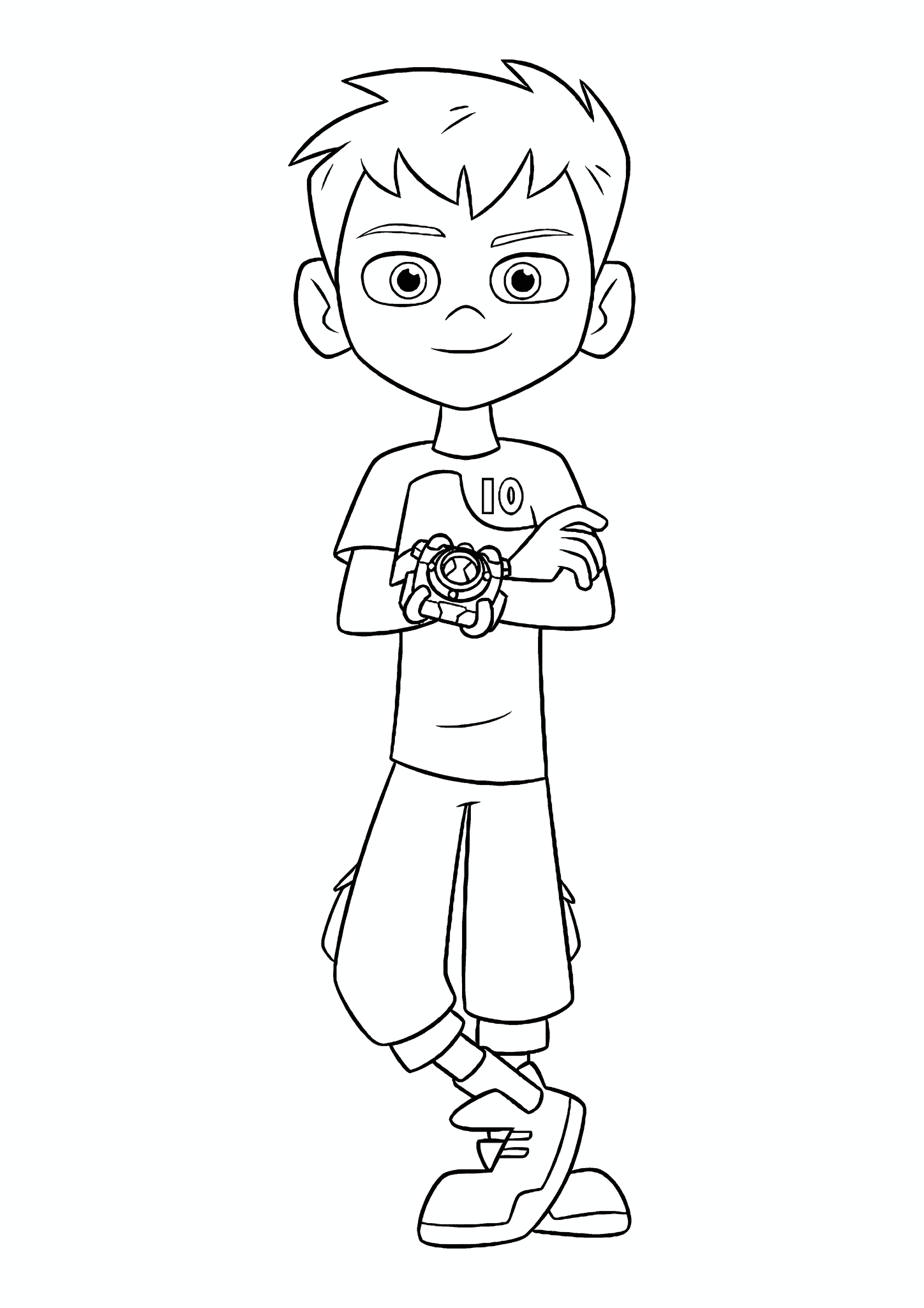 Ben 10: Ben Stands with His Arms Crossed