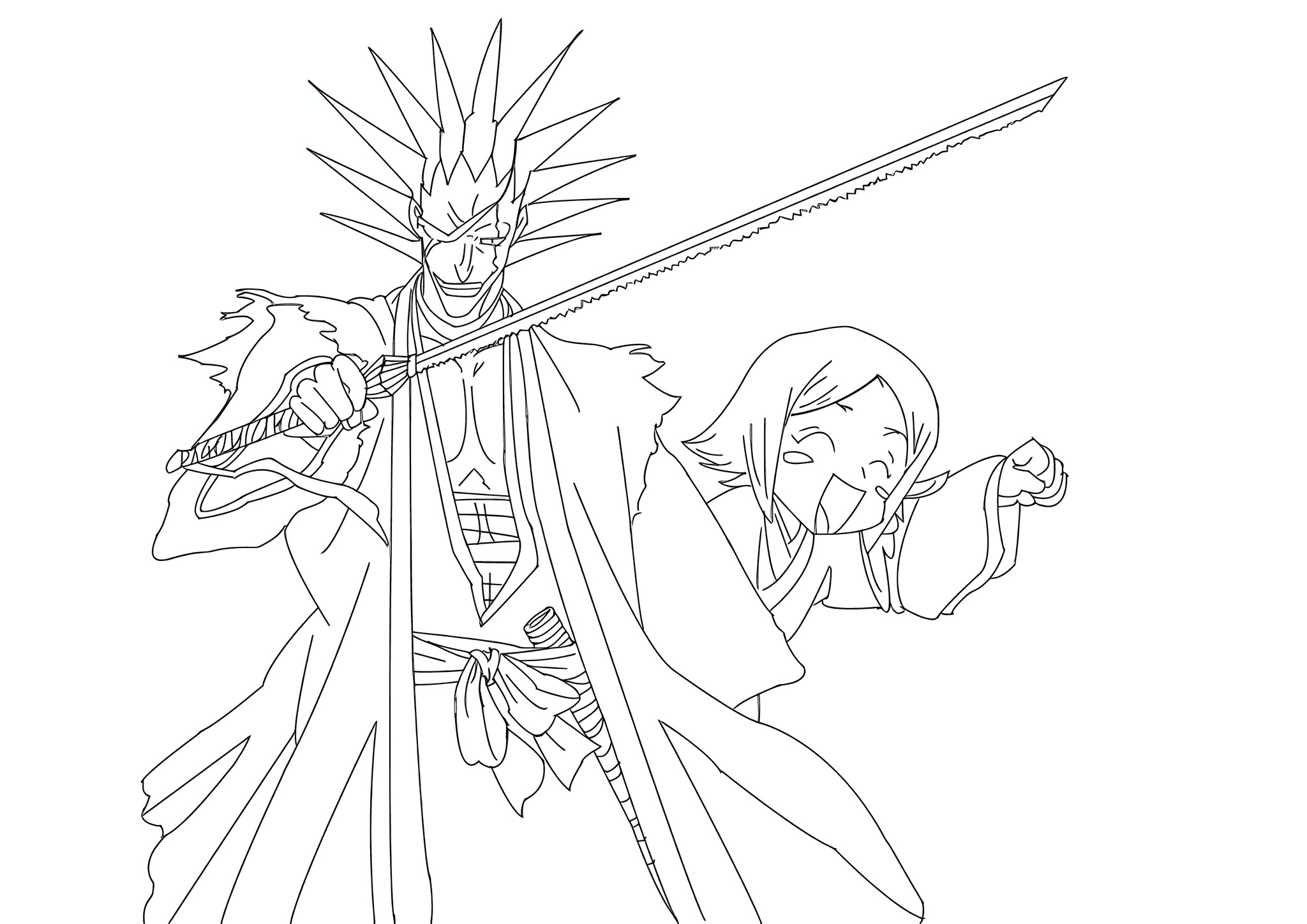 Kenpachi and Yachiru