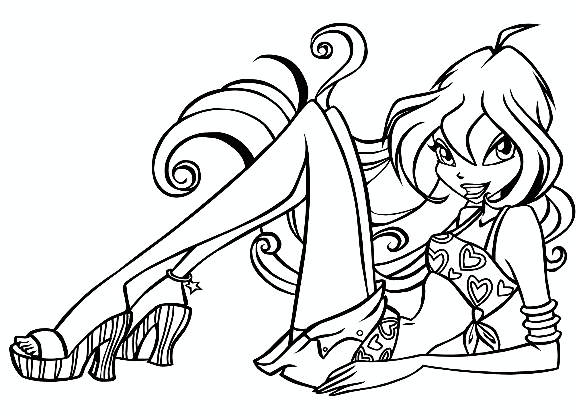 Bloom (Winx Club) Lies on the Floor