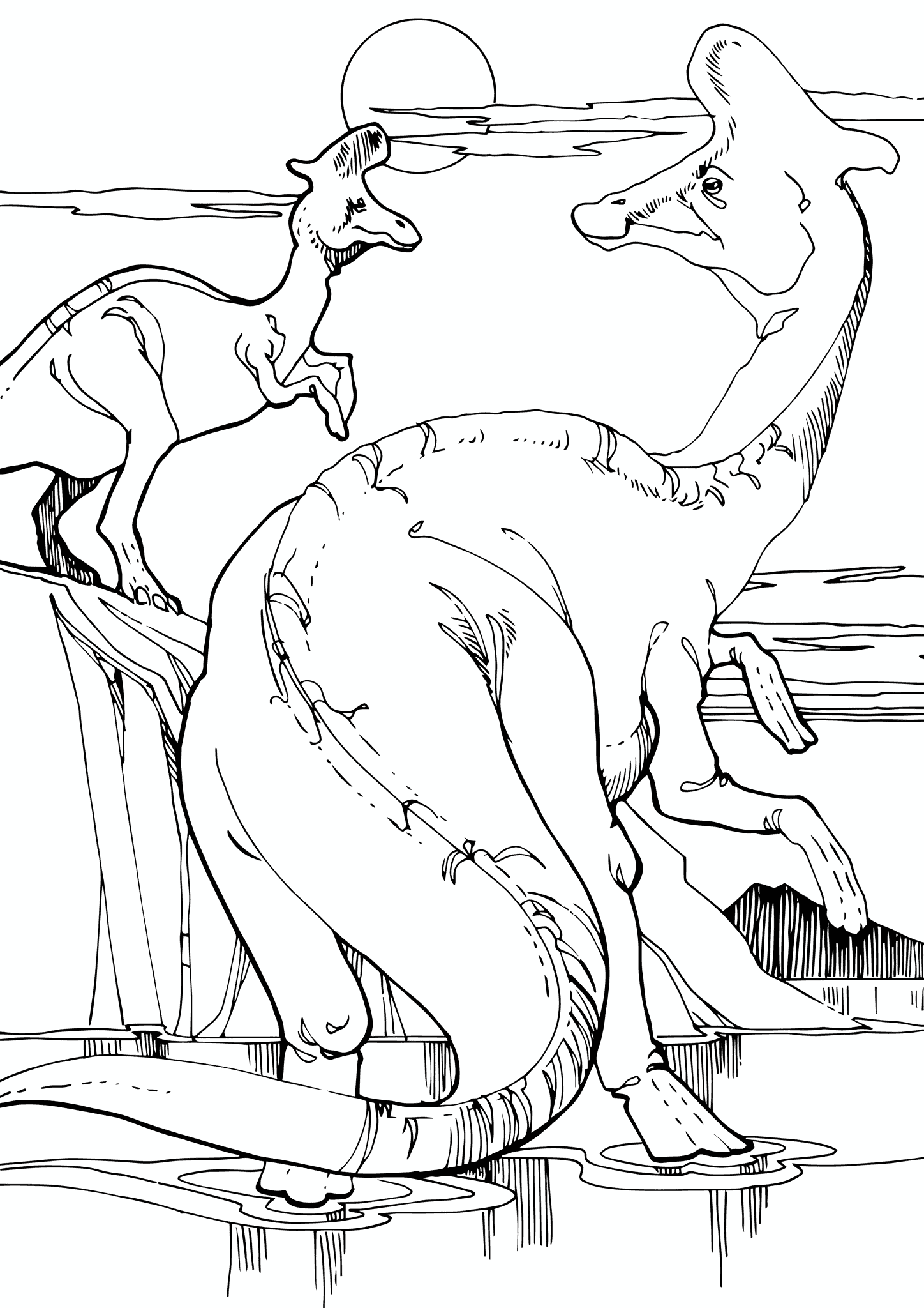 Hadrosaurus Dinosaur