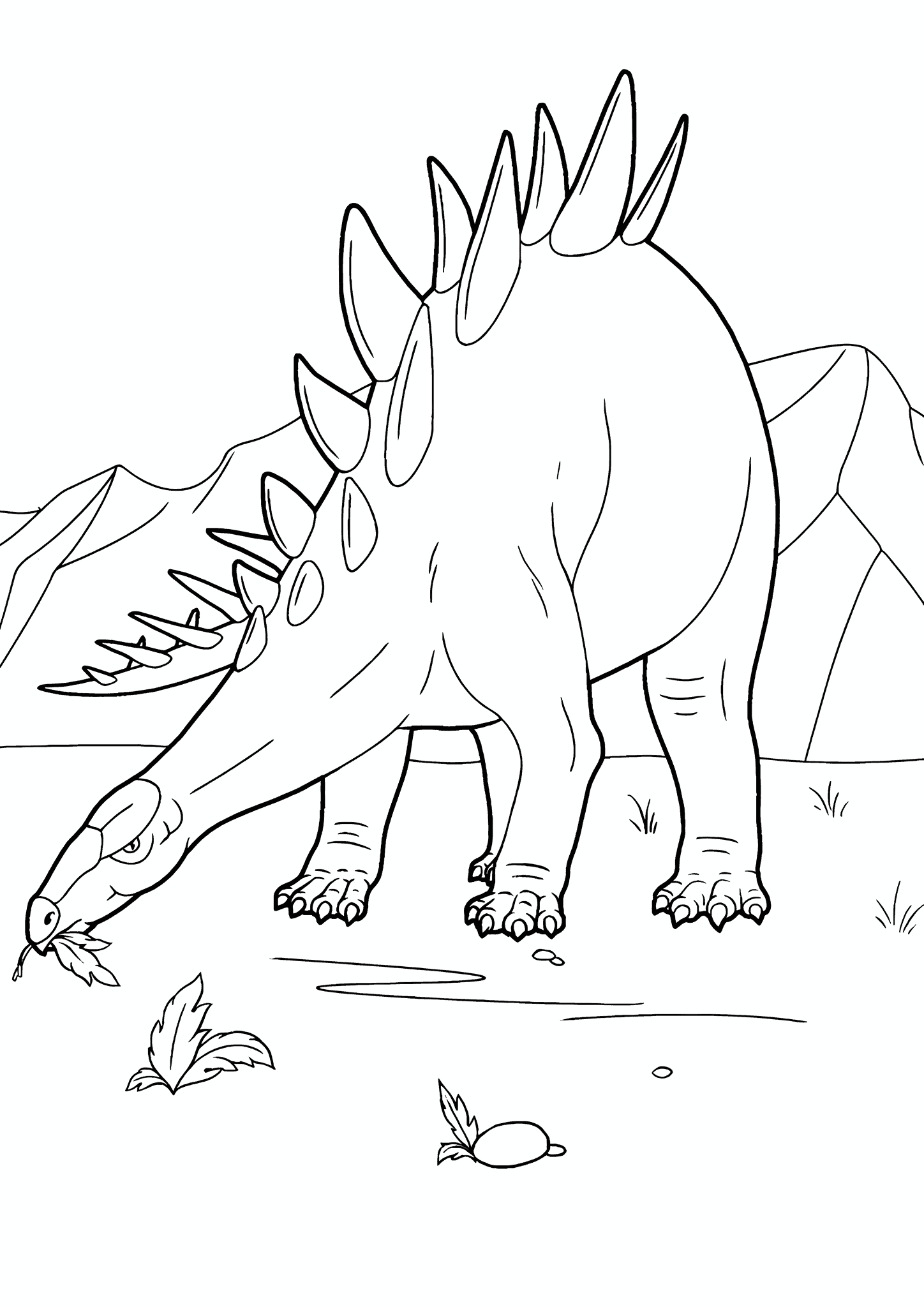 Realistic Stegosaurus Dinosaur