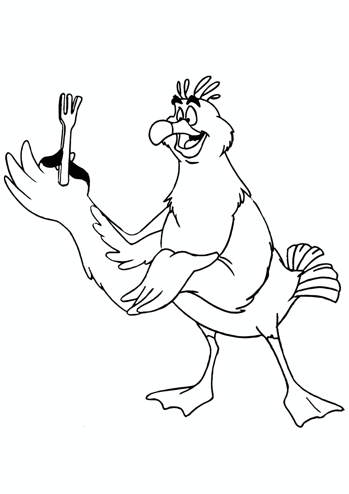 Ariel (Disney Princess): Scuttle with a Fork