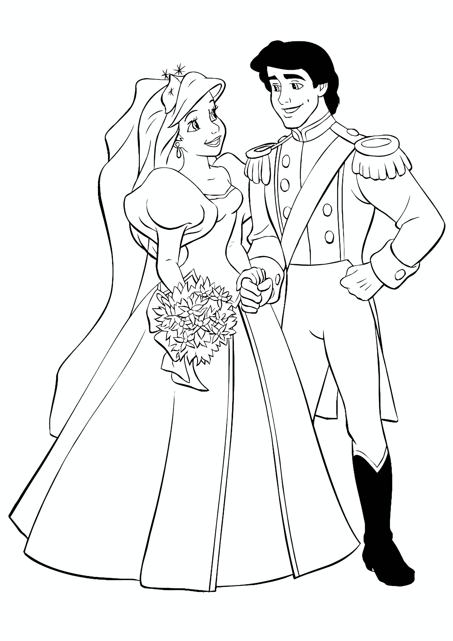 Ariel (Disney Princess): Happy Newlyweds