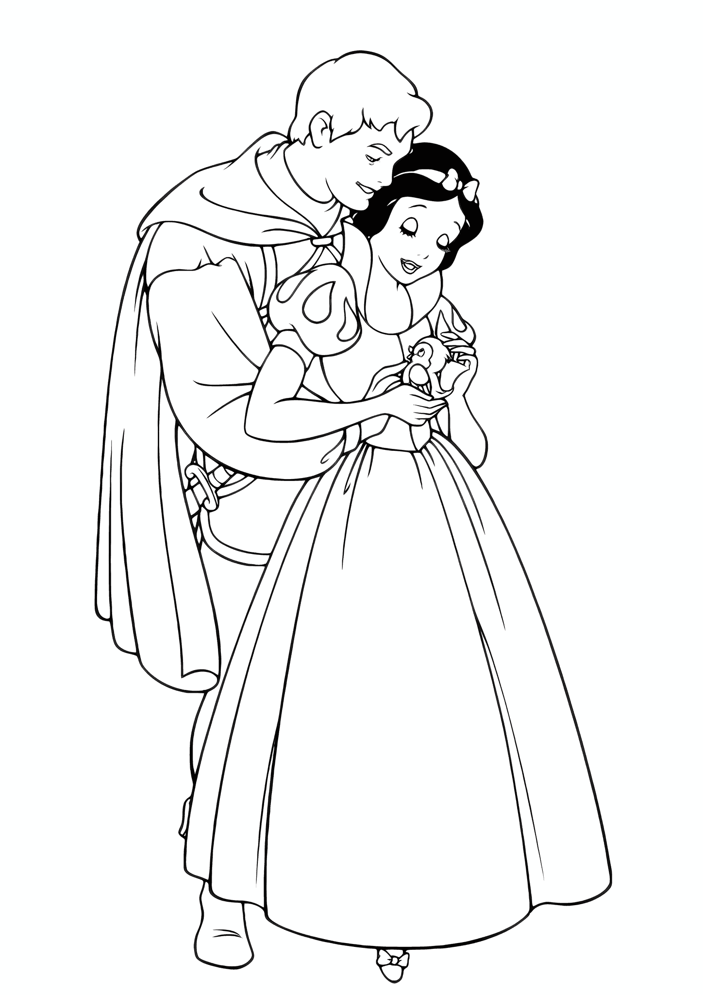 Embrace of the Prince and Snow White