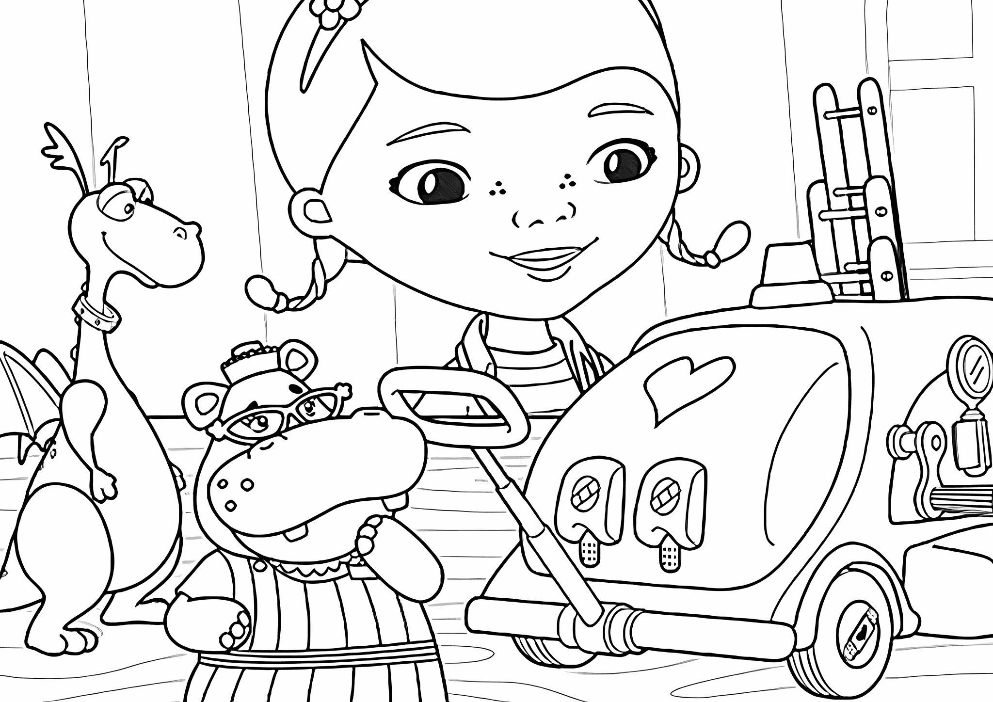 Doc Mcstuffins: Ambulance Cart