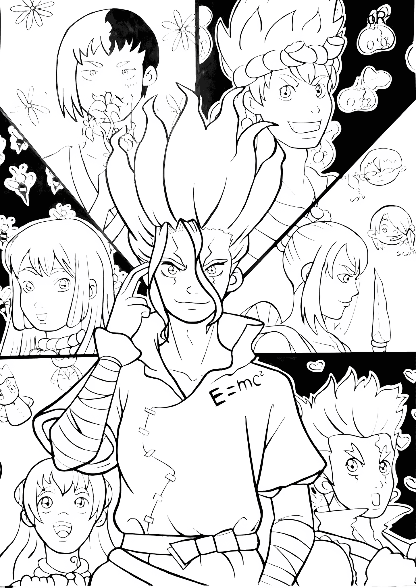 Senku and Other Characters (Dr. Stone)