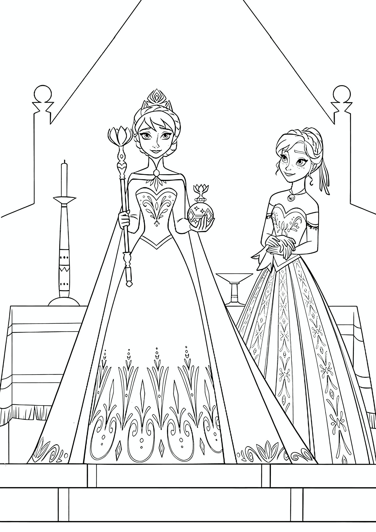 Frozen: Queen Elsa and Her Sister