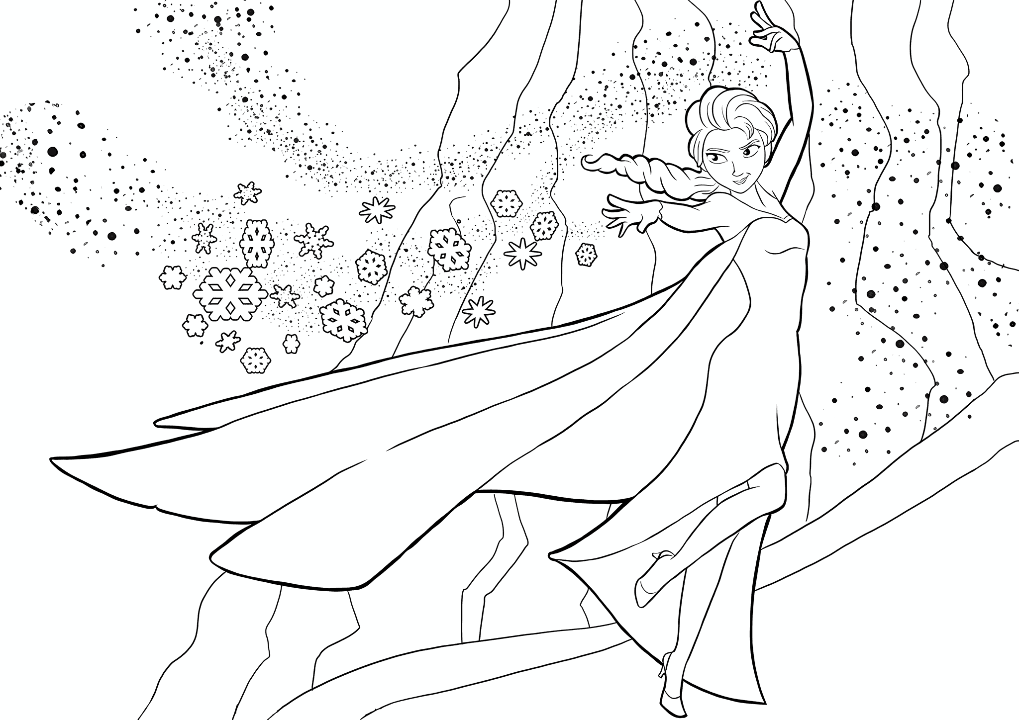 Frozen: Elsa is Building a Bridge