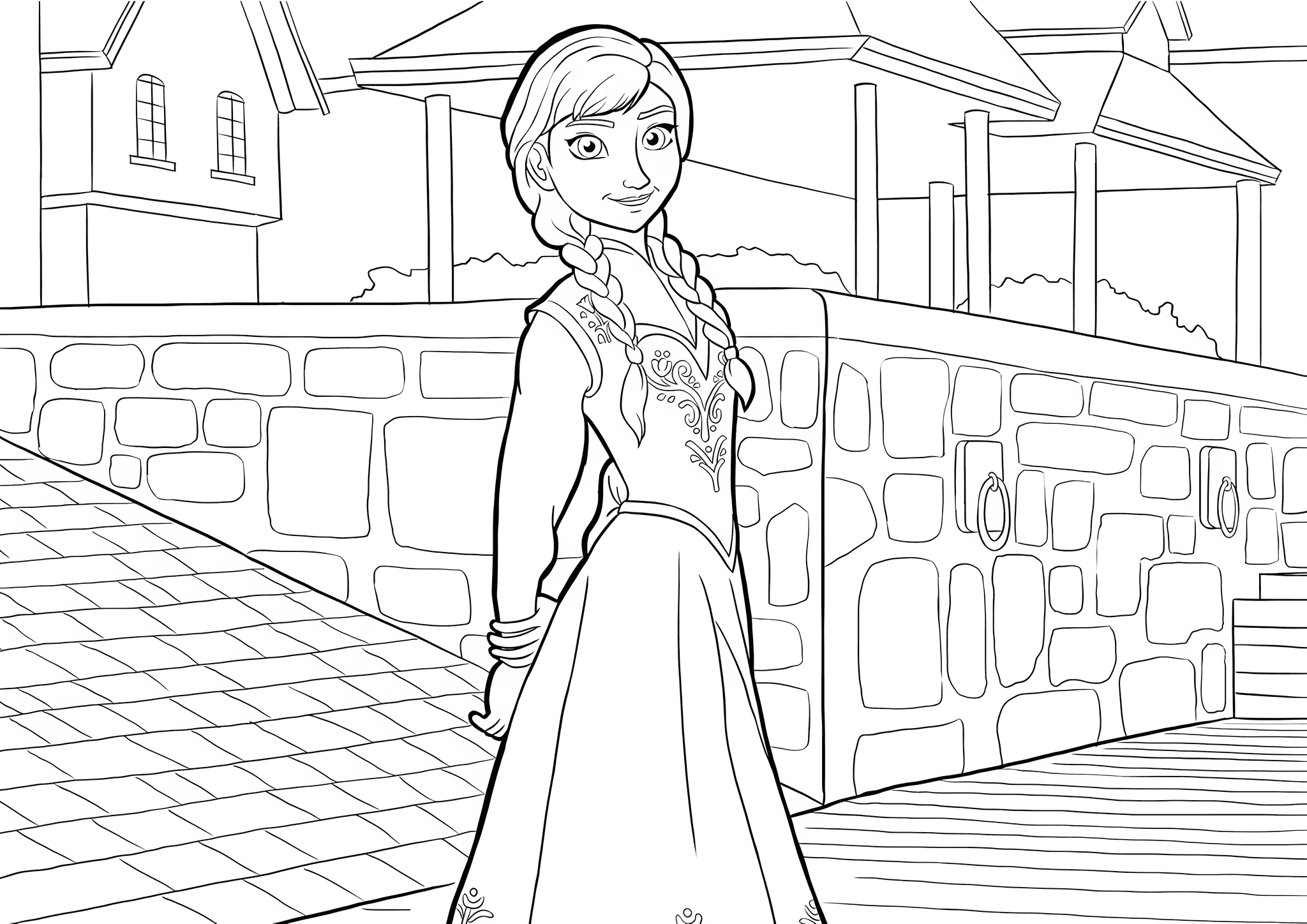 Frozen: Anna in the Town Square