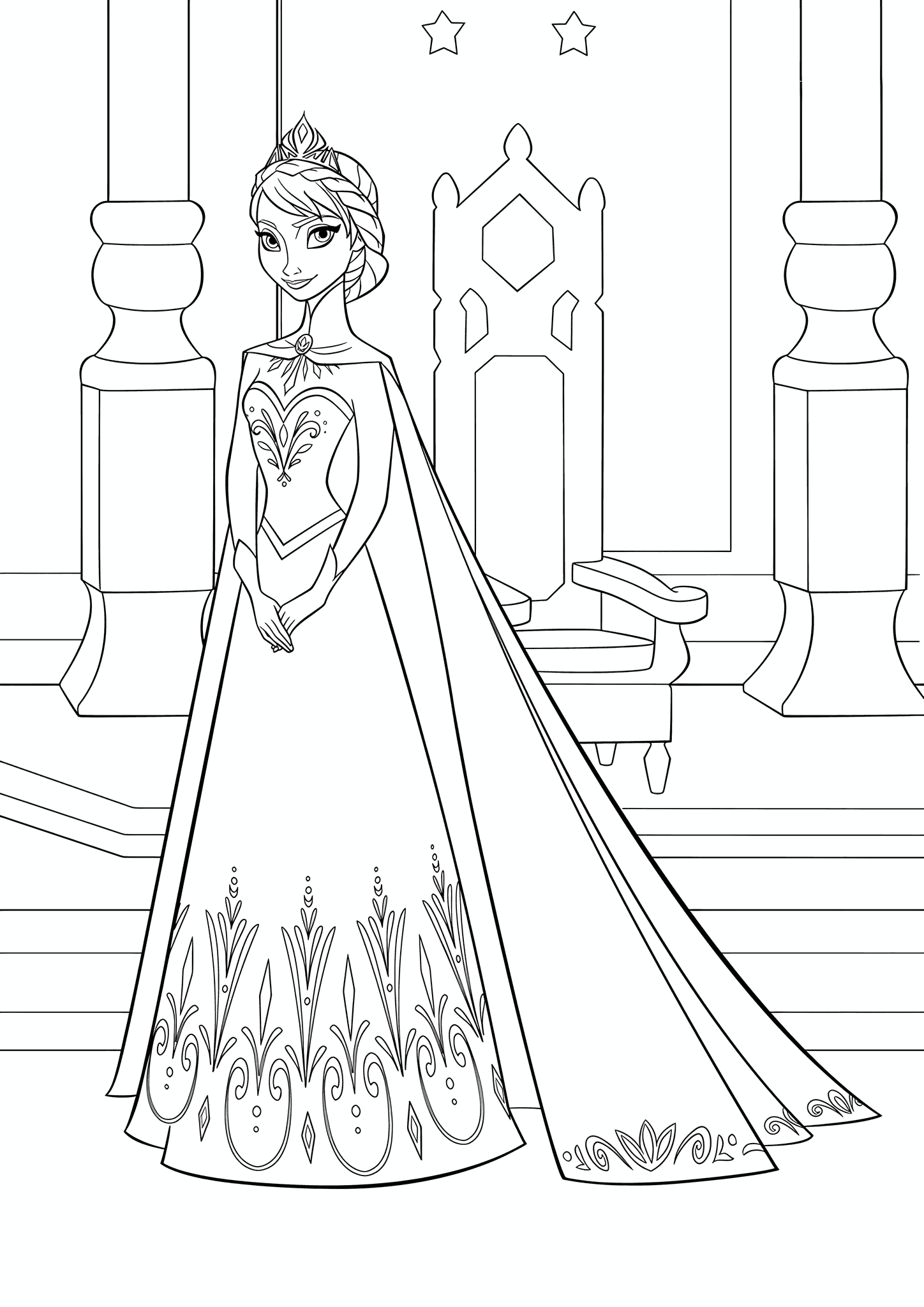 Frozen: Elsa Walks Through the Castle