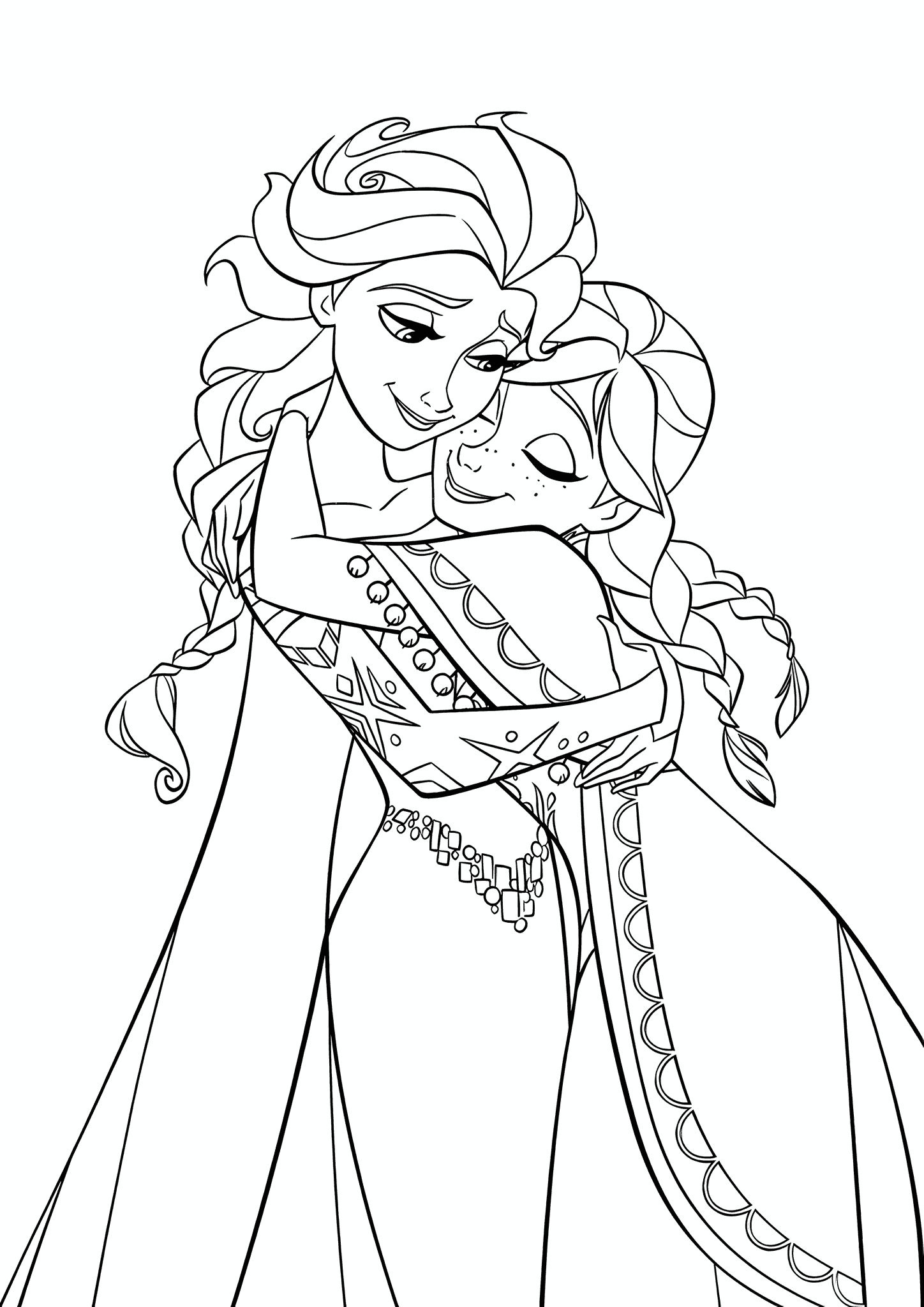 Elsa and Anna’s (frozen) Embrace