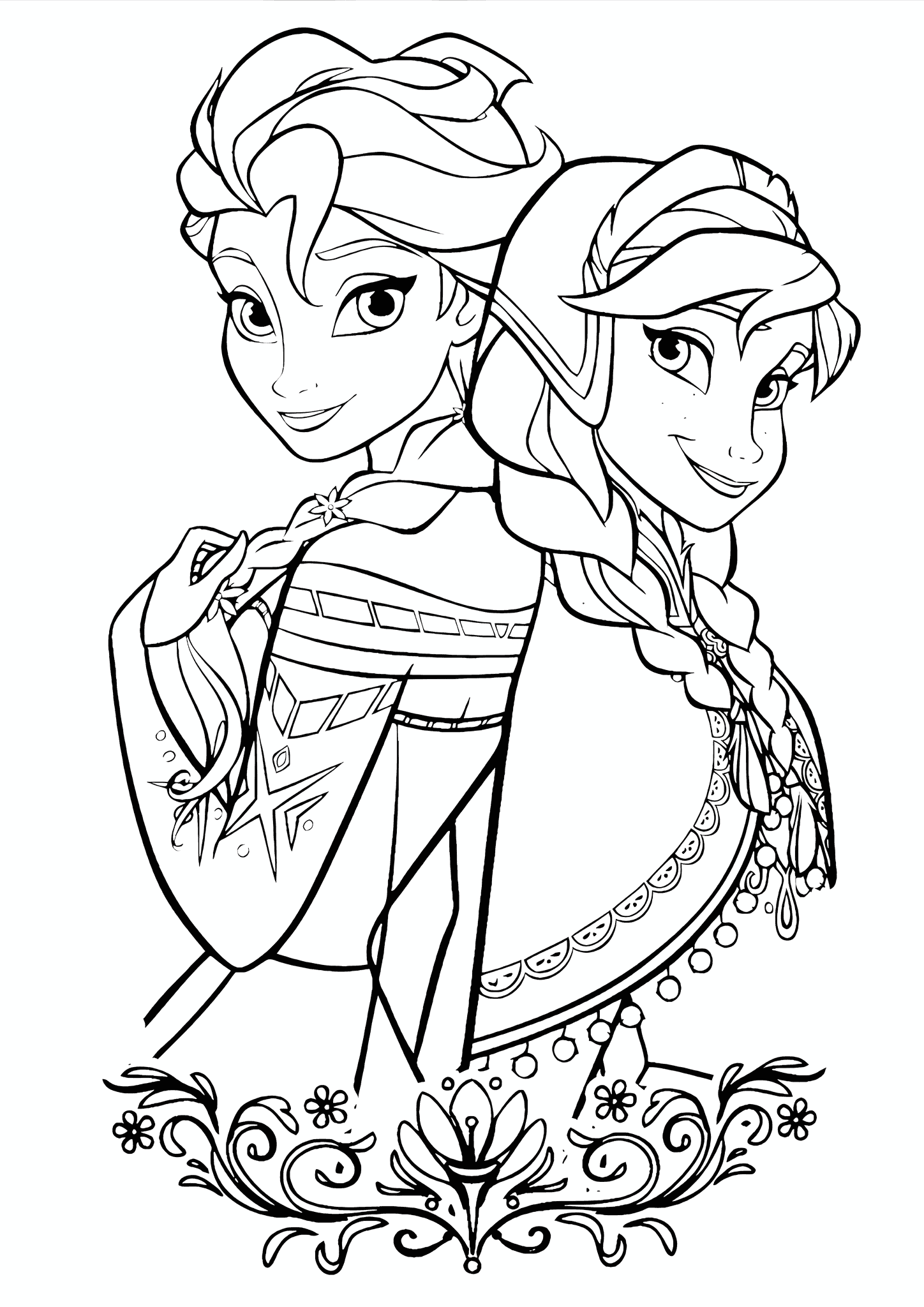 Anna and Elsa (frozen) Are Loving Sisters