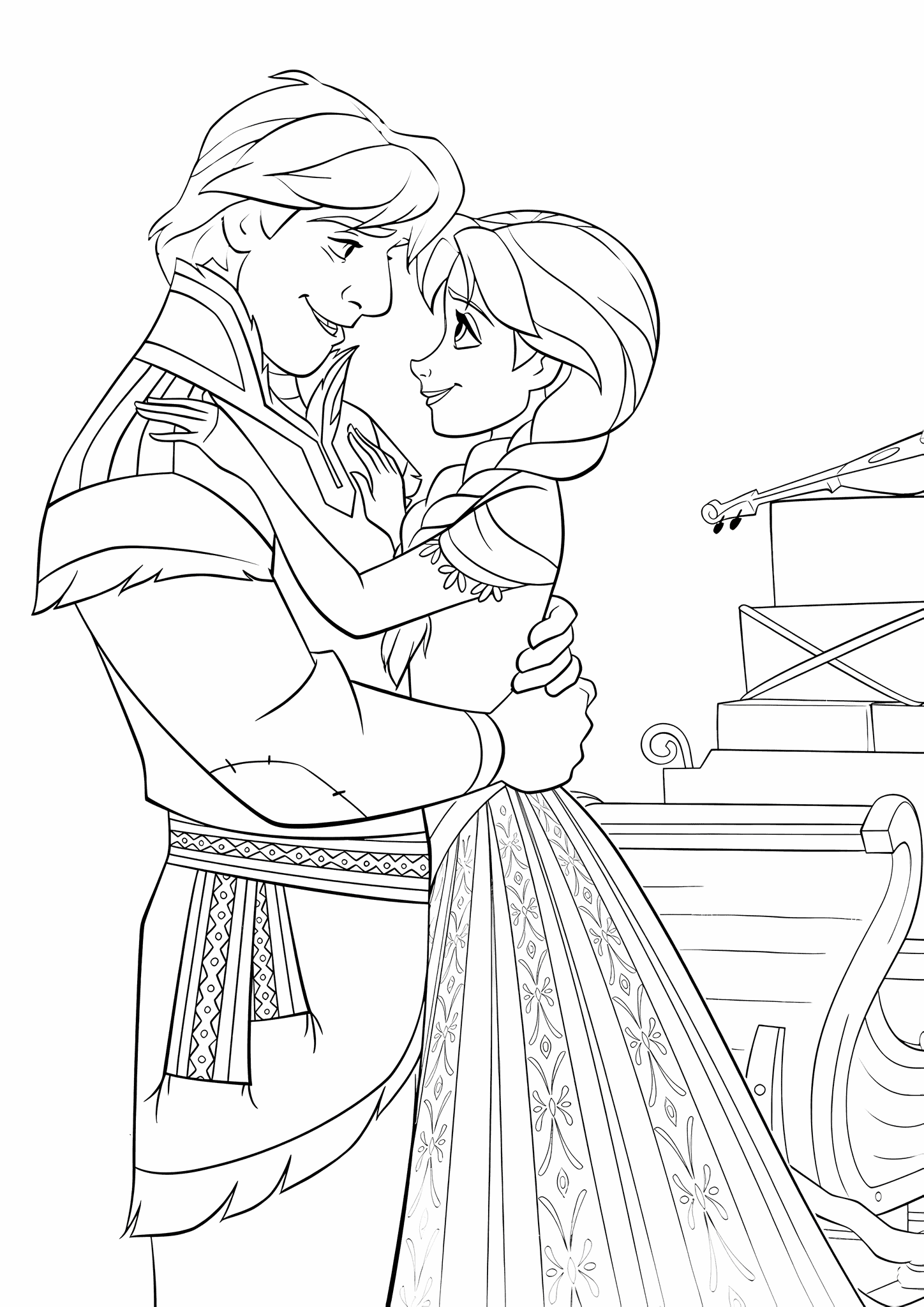 Frozen: Anna and Hans on the Pier