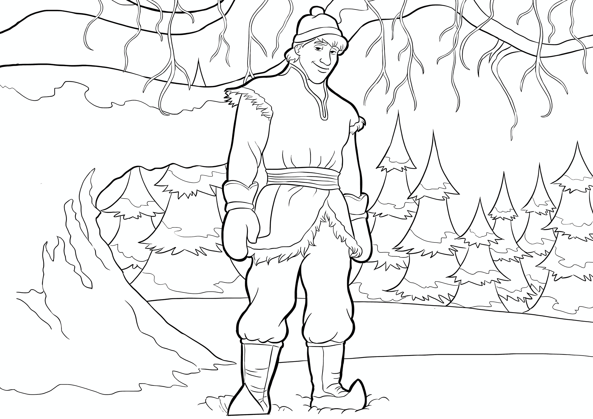 Frozen: Kristoff in the Woods