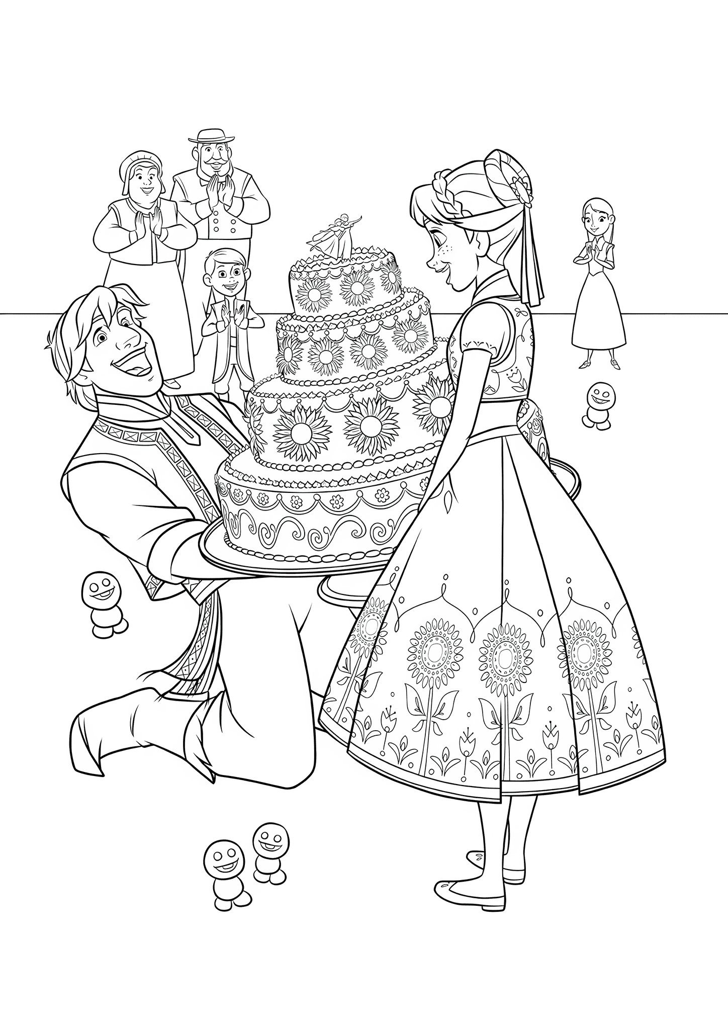 Frozen: Kristoff and a Huge Cake