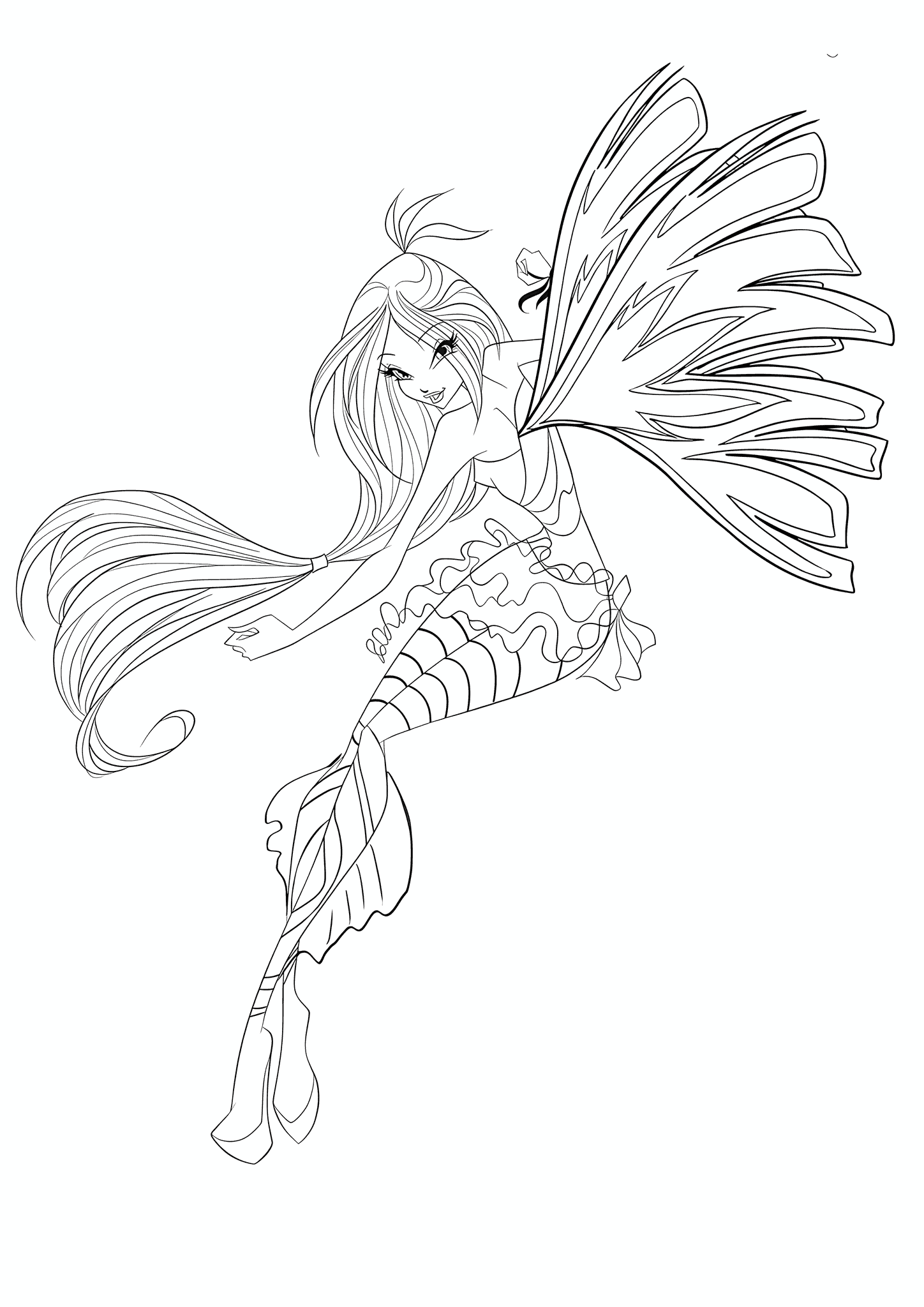 Flora (Winx Club) in a Strange Costume