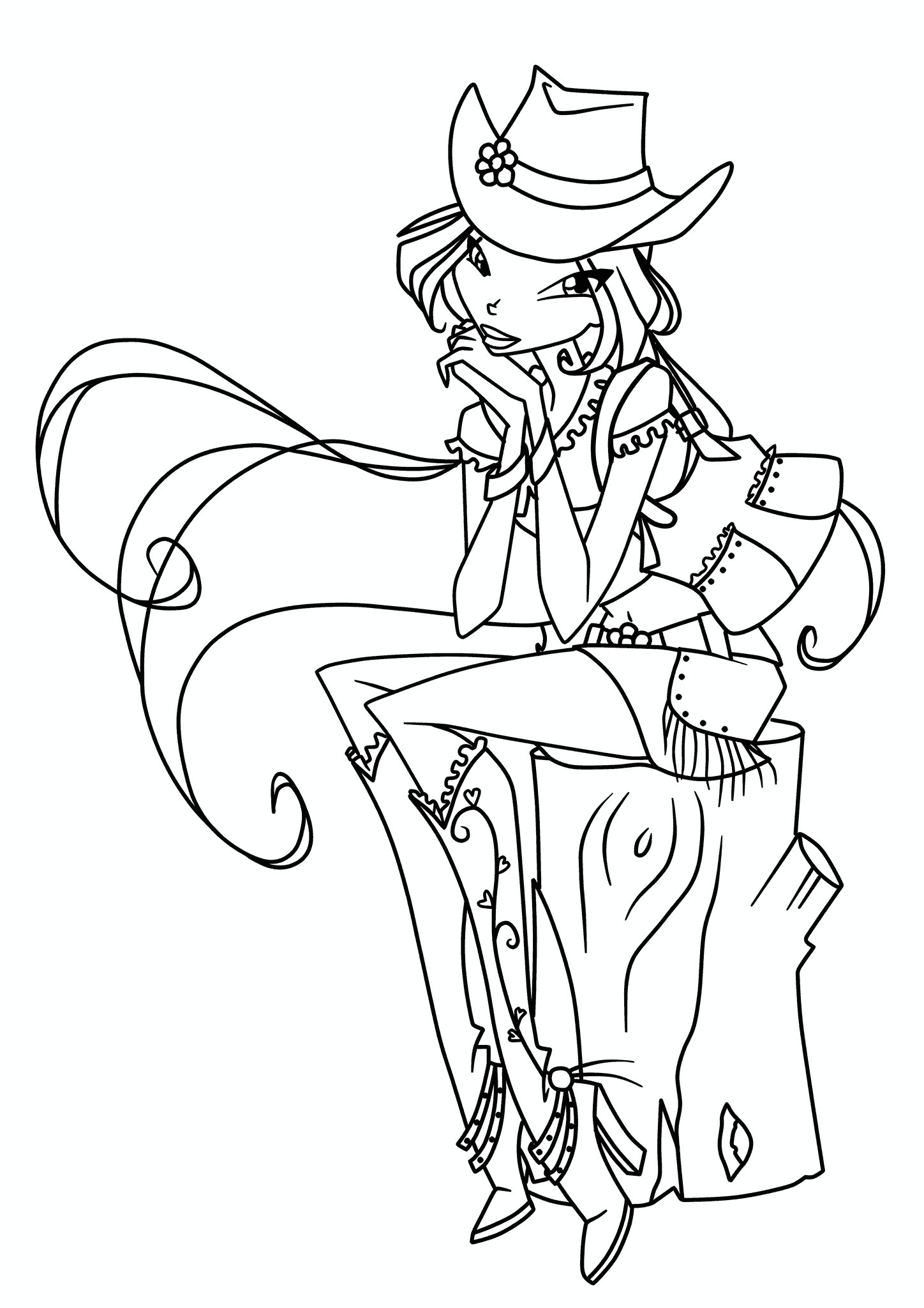 Flora (Winx Club): Trendy Cowboy Hat