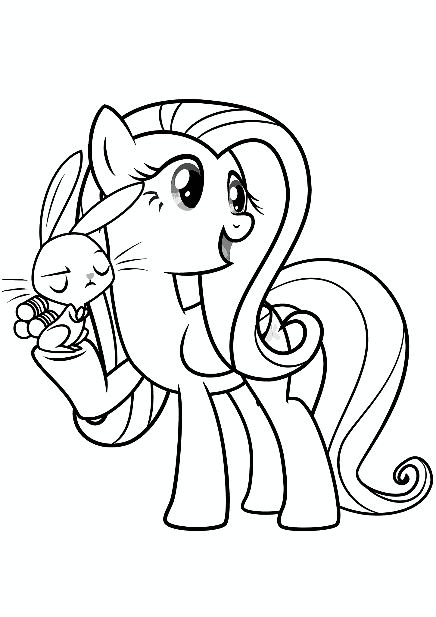 Fluttershy (MLP) and the Bunny