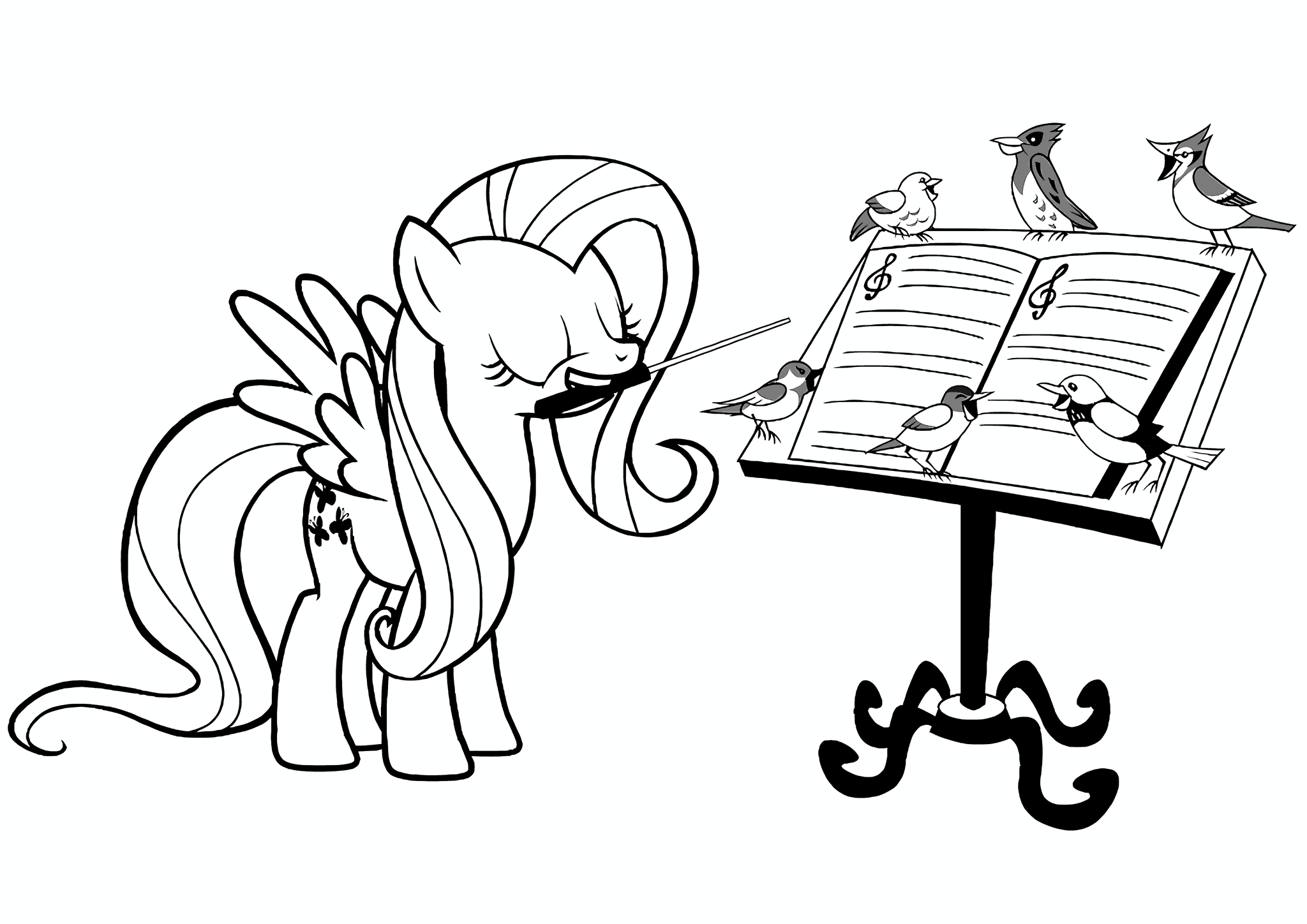 Fluttershy (MLP): Music Lessons