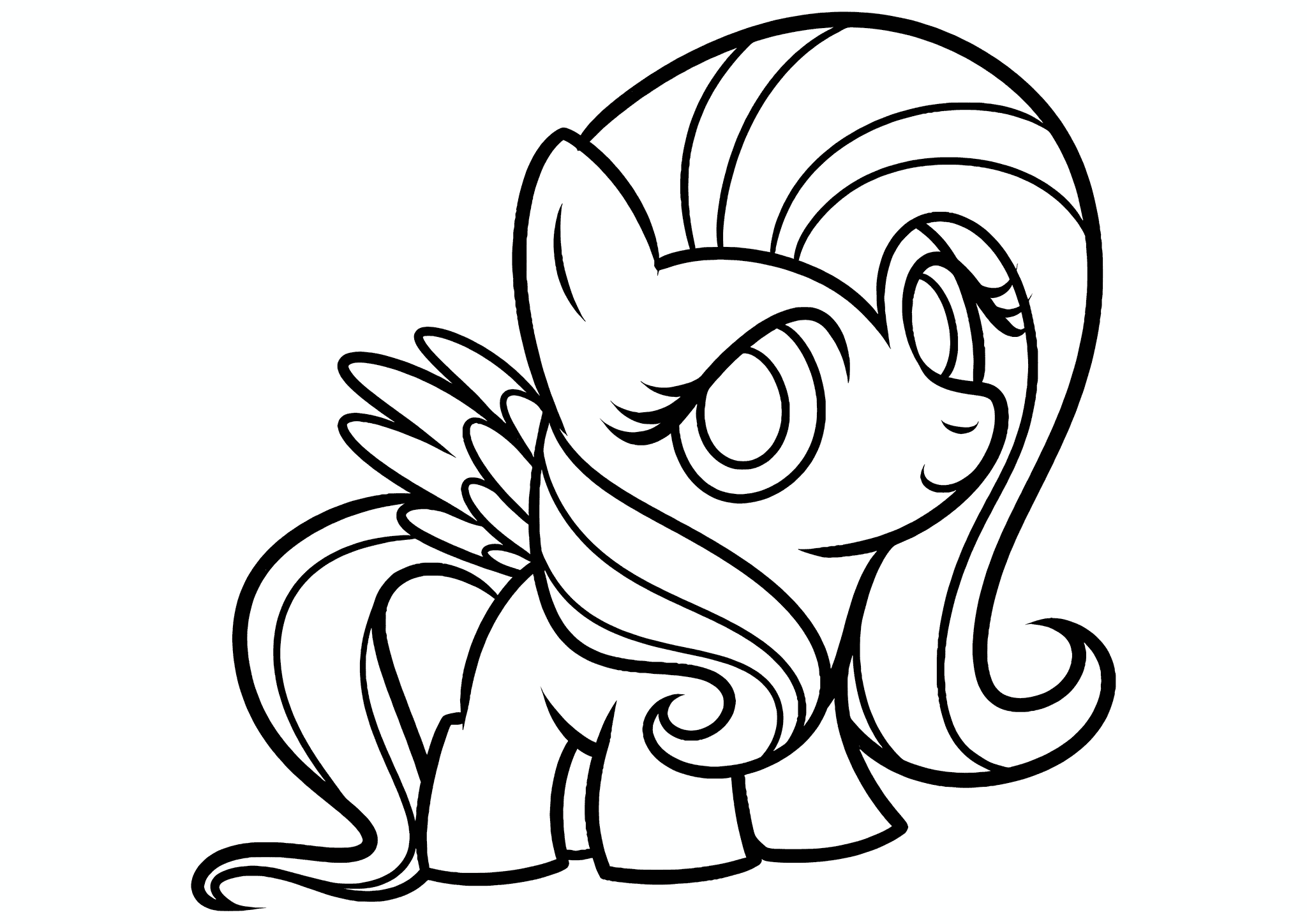 Fluttershy (MLP) in Chibi Style