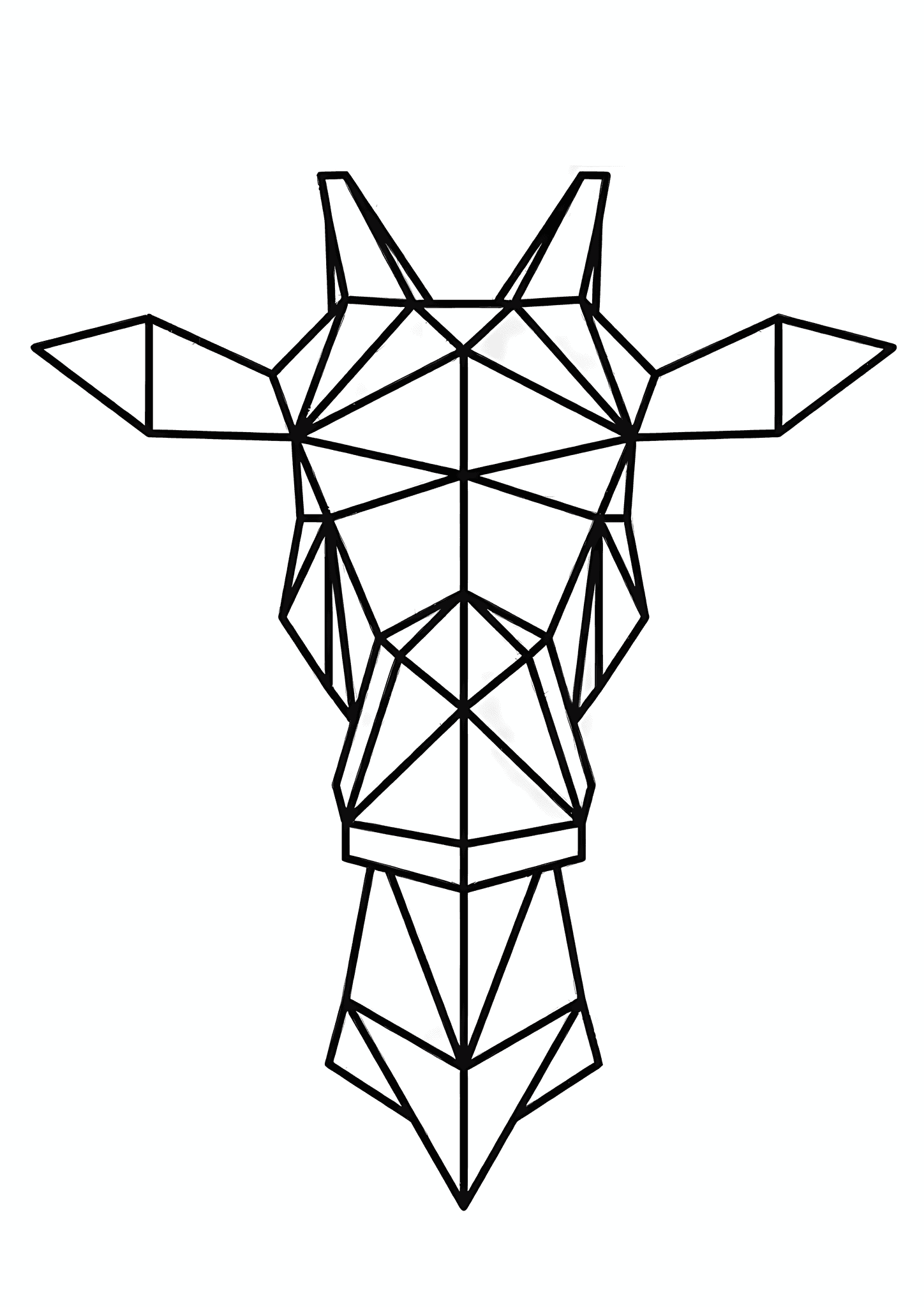 Geometric Shapes: Giraffe