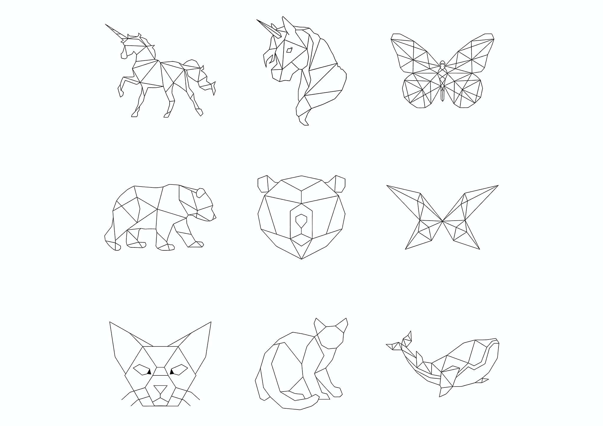 Geometric Shapes: Animals of the Figures