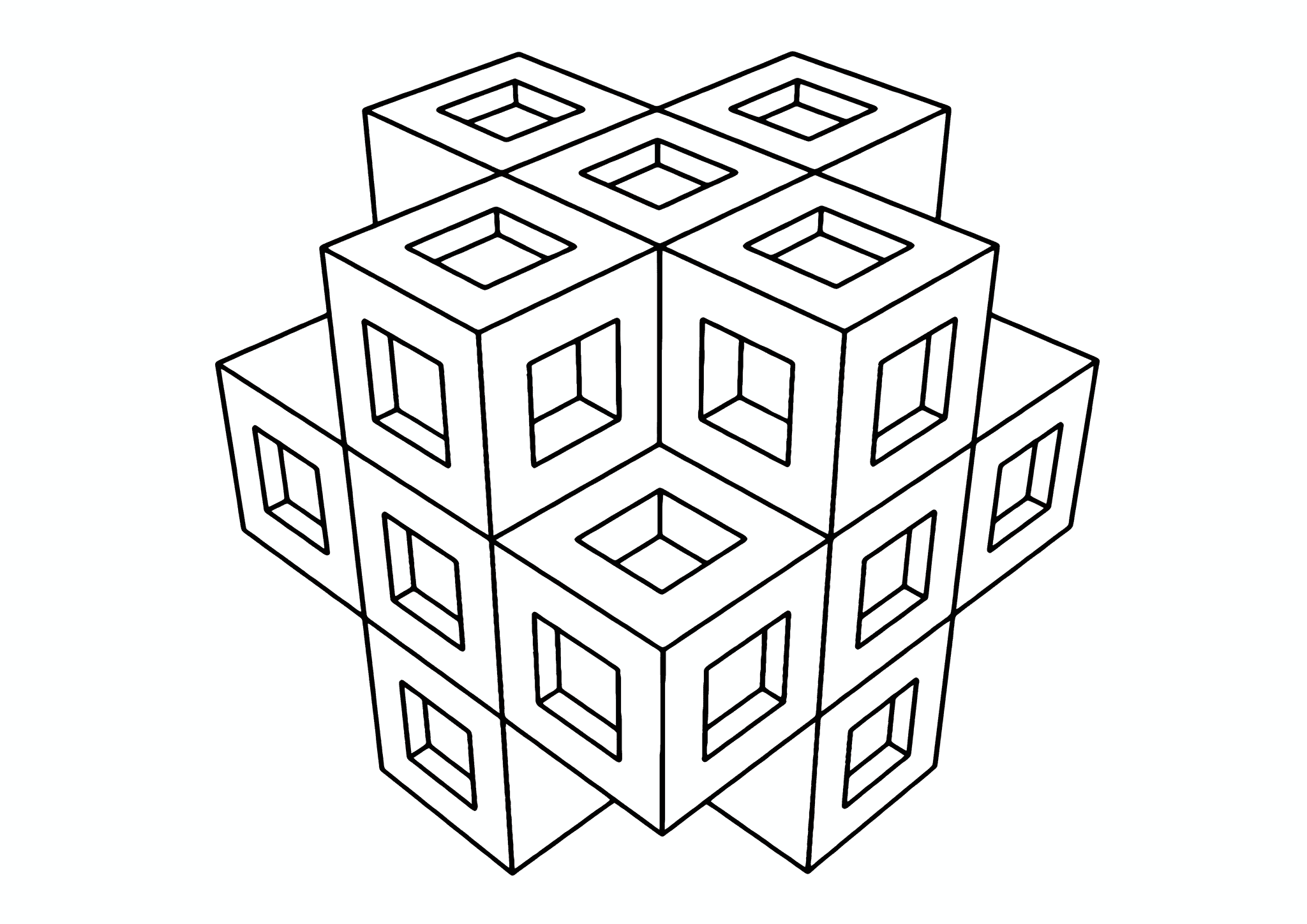 Geometric Shapes: Complex 3d Figure