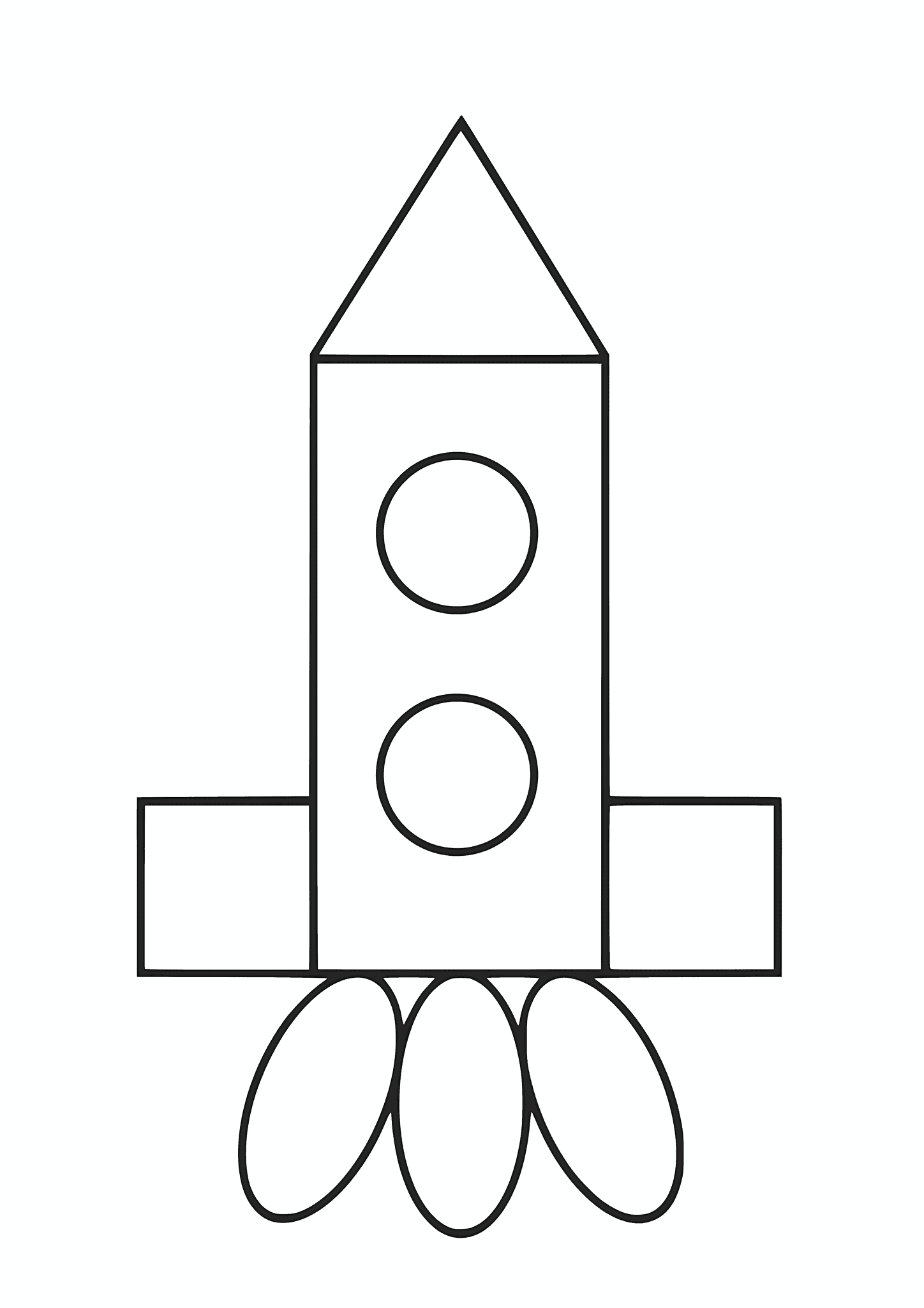 Geometric Shapes: Rocket