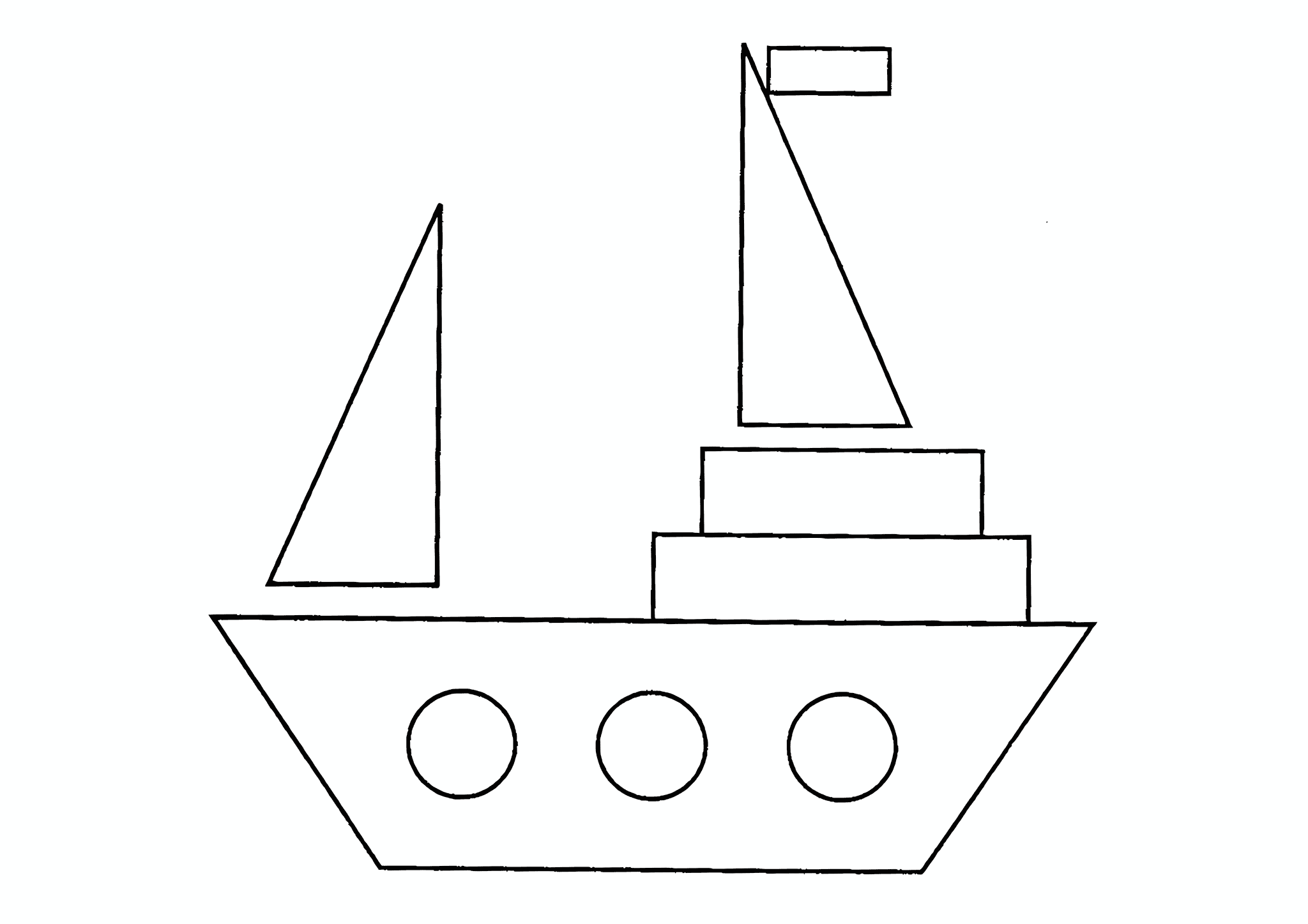 Geometric Shapes: Ship